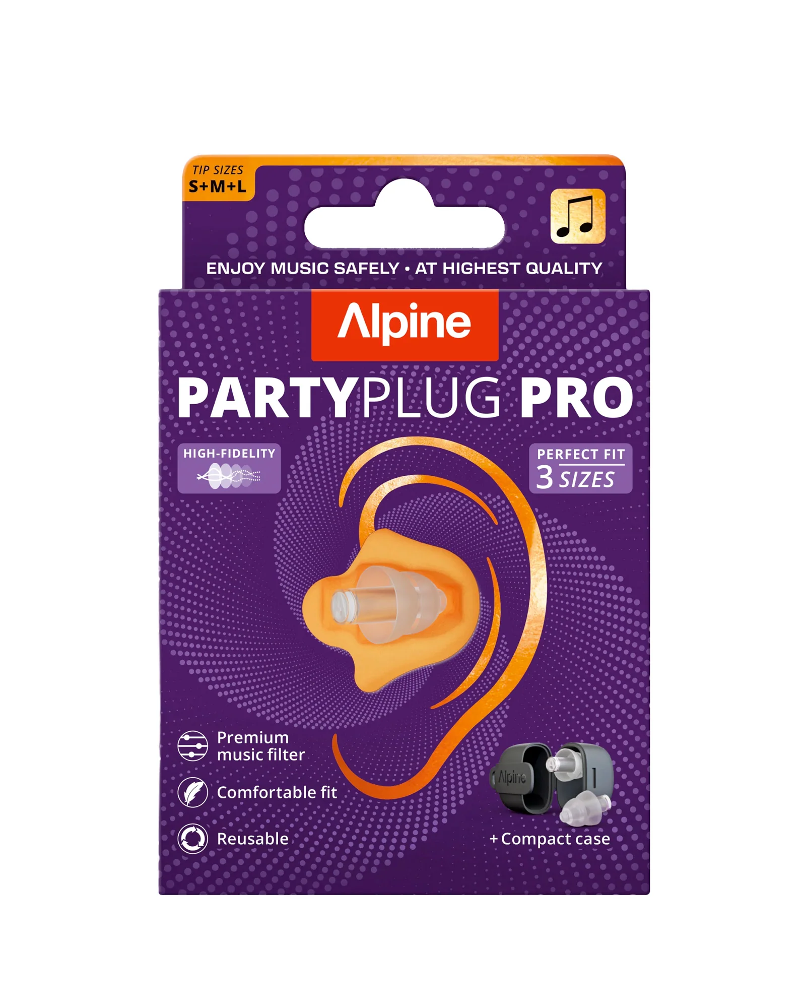 Alpine PPLUG-PRO-TR Partyplug Pro Trans Plugs - Image 4