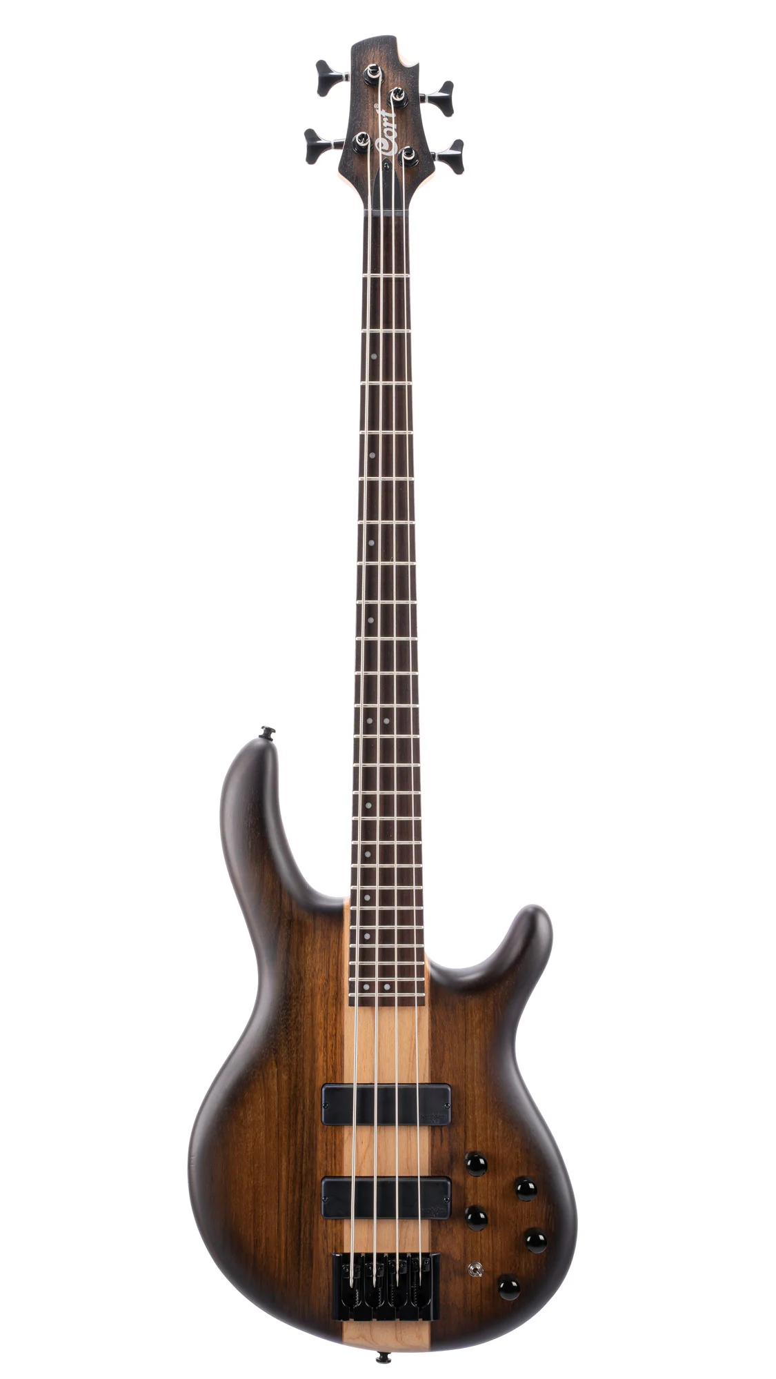 Cort C4 Plus Bass Guitar, Antique Brown Burst