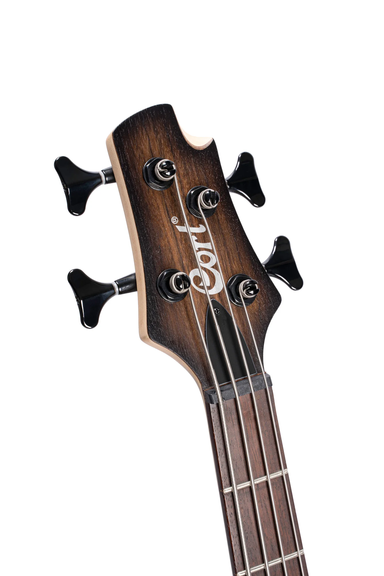 Cort C4 Plus Bass Guitar, Antique Brown Burst - Image 4