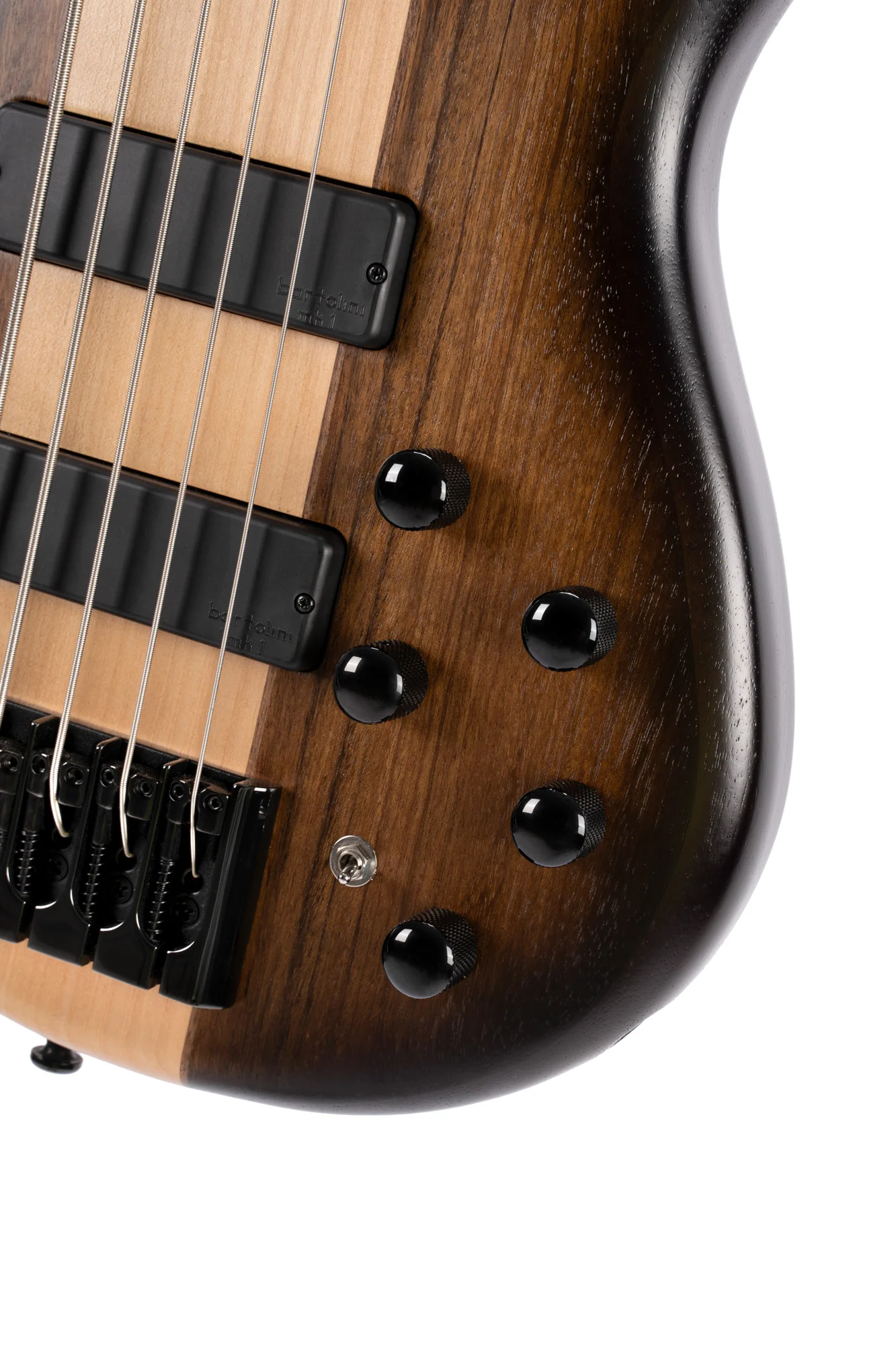 Cort C5 Plus Bass Guitar, Antique Brown Burst - Image 3