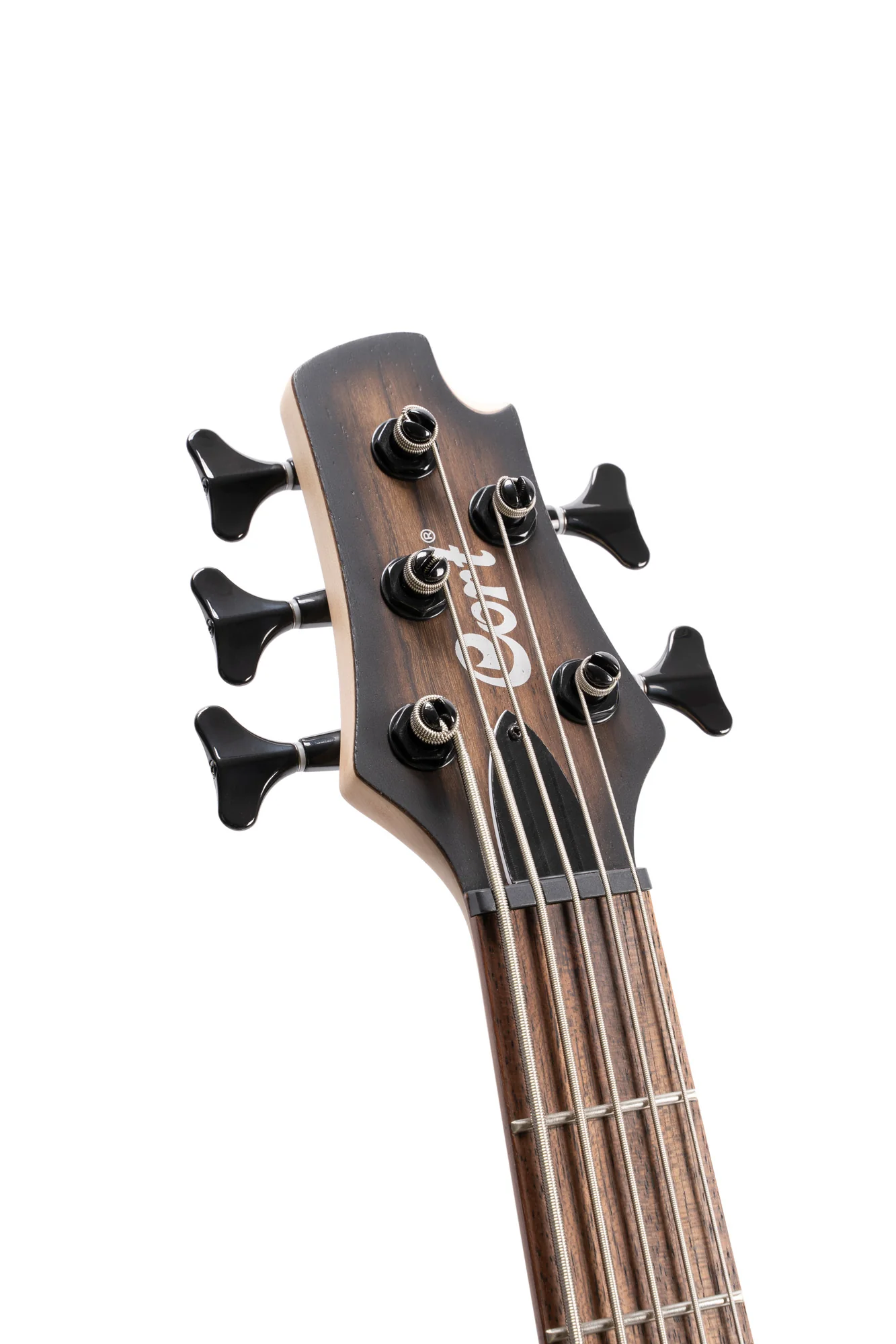 Cort C5 Plus Bass Guitar, Antique Brown Burst - Image 4