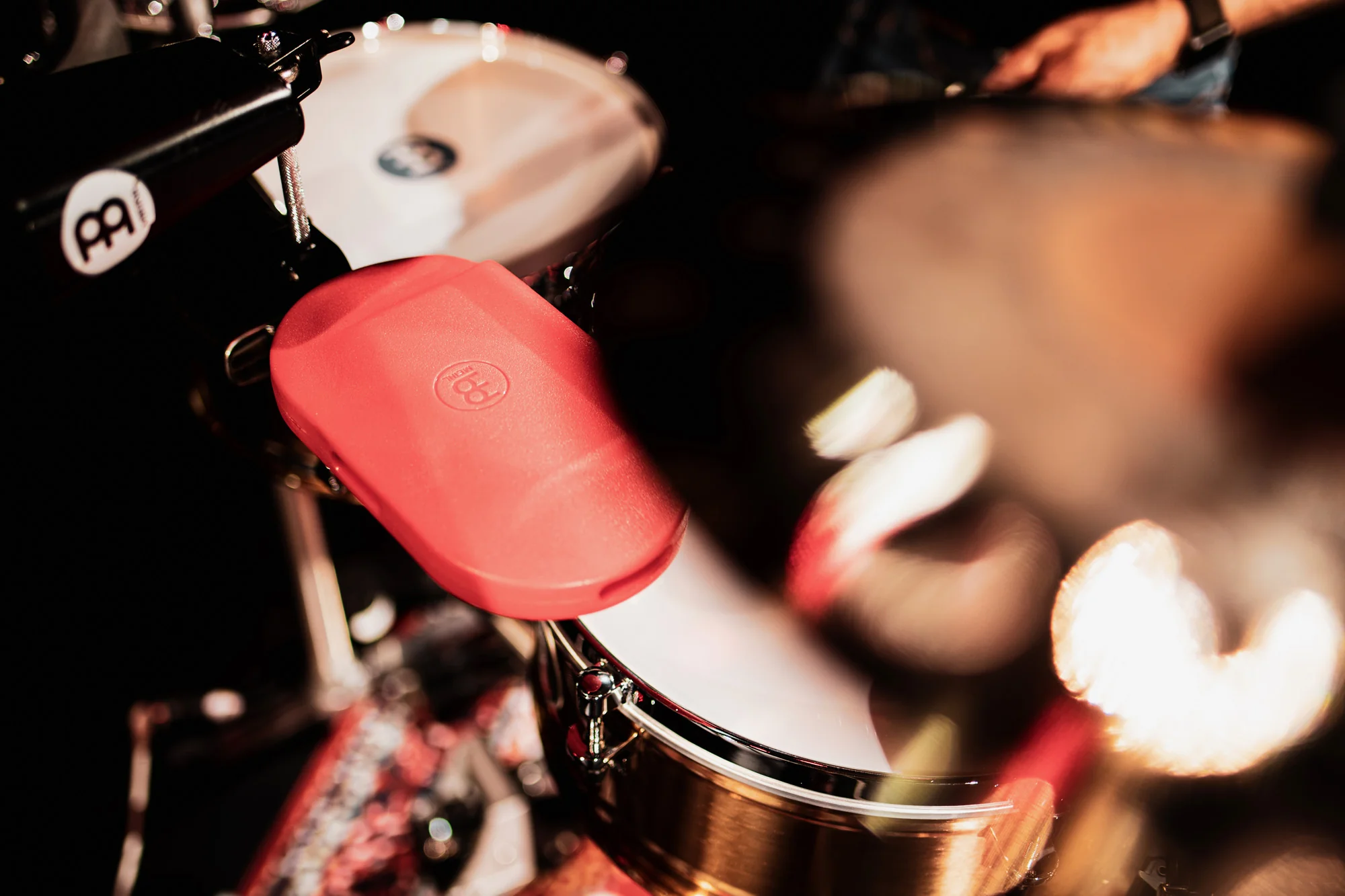 MEINL RED PLASTIC PERCUSSION BLOCK - Image 3