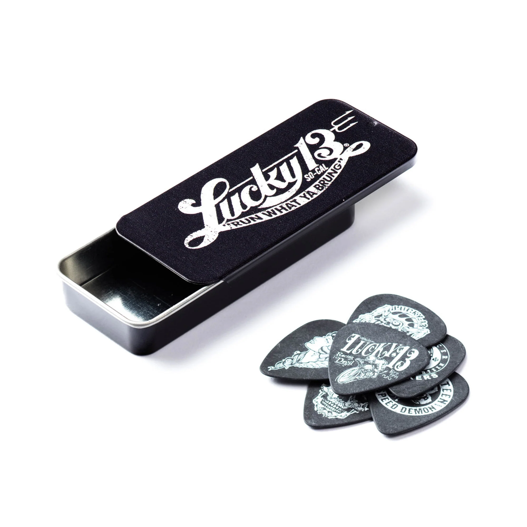 Dunlop Box of 6 Picks Lucky 13 Medium