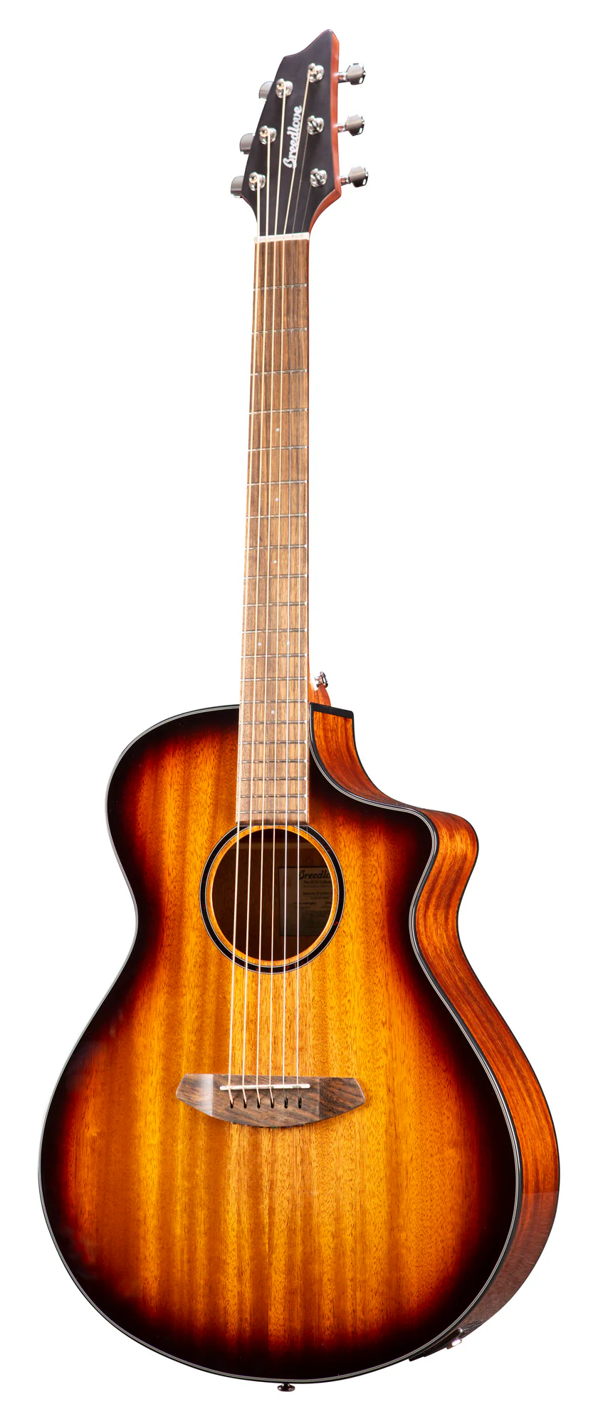 Breedlove Discovery S Concert CE Edgeburst Mahogany - Image 4