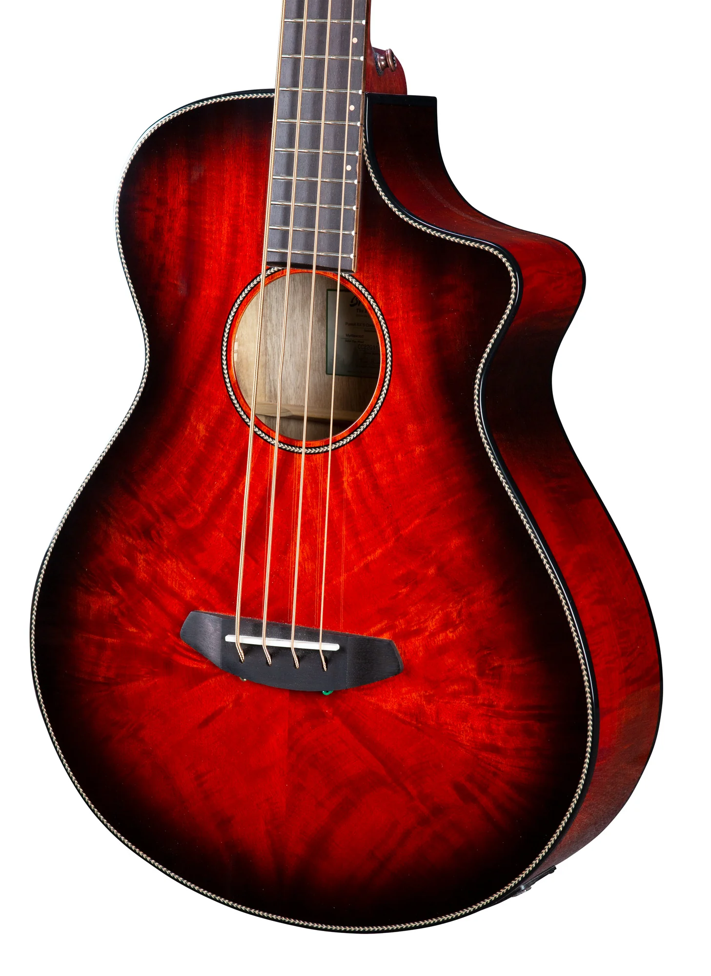 Breedlove Pursuit Exotic S Concert CE Bass Sunset Burst - Image 5
