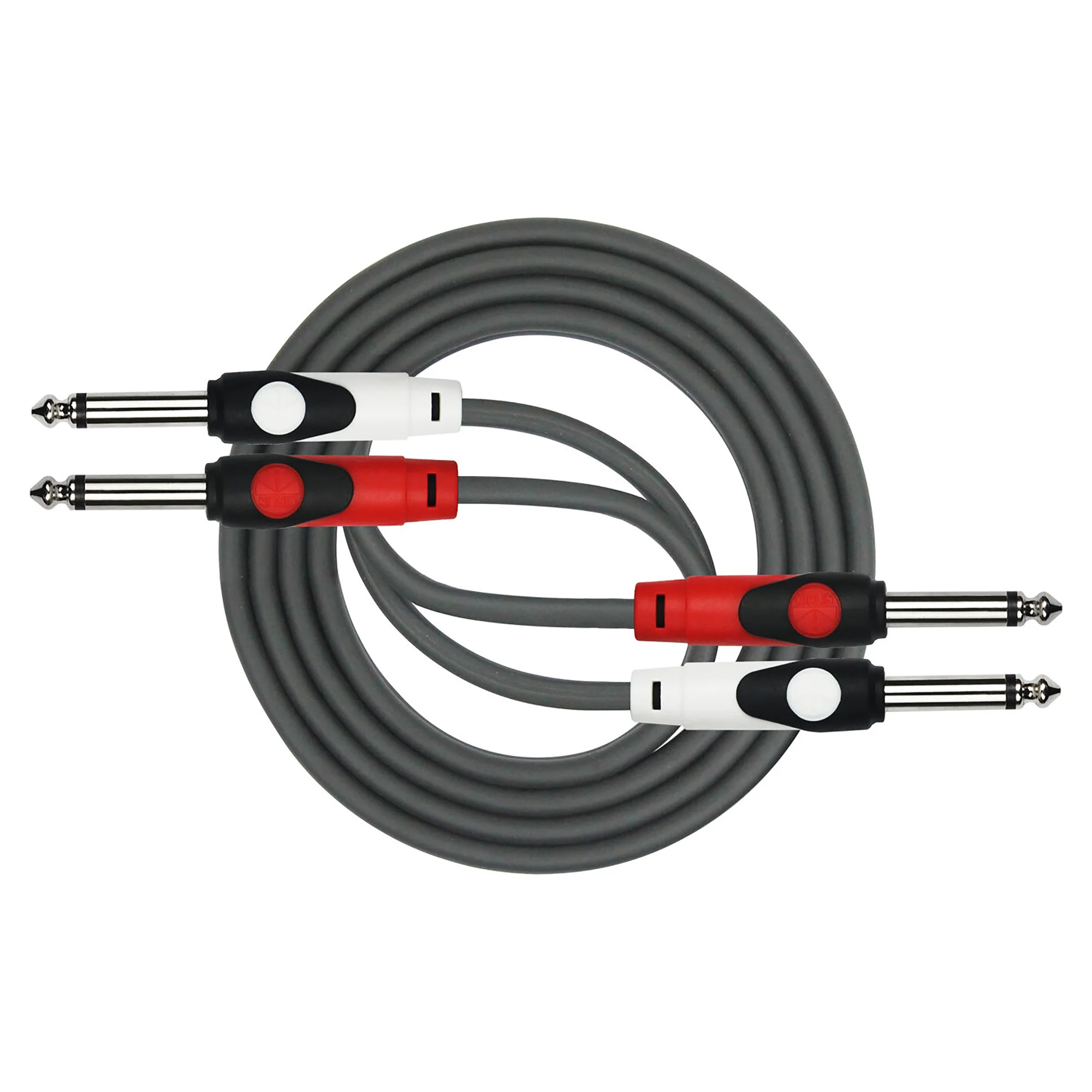 Kirlin 2Xjack Patch Cable 1M Black