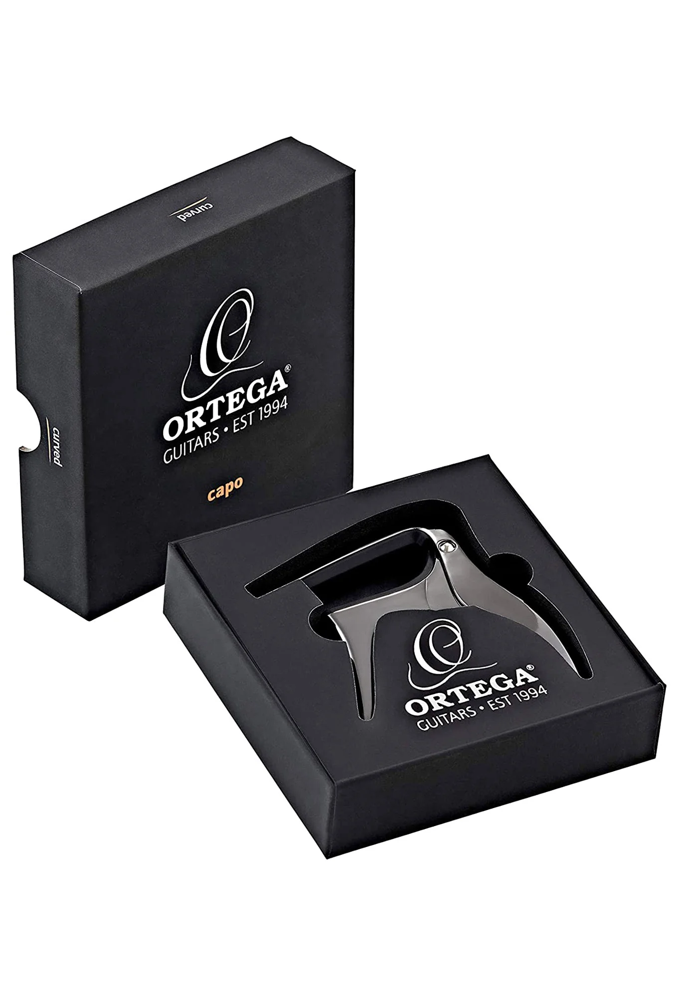 Ortega Black Chrome Folk Capo - Image 2
