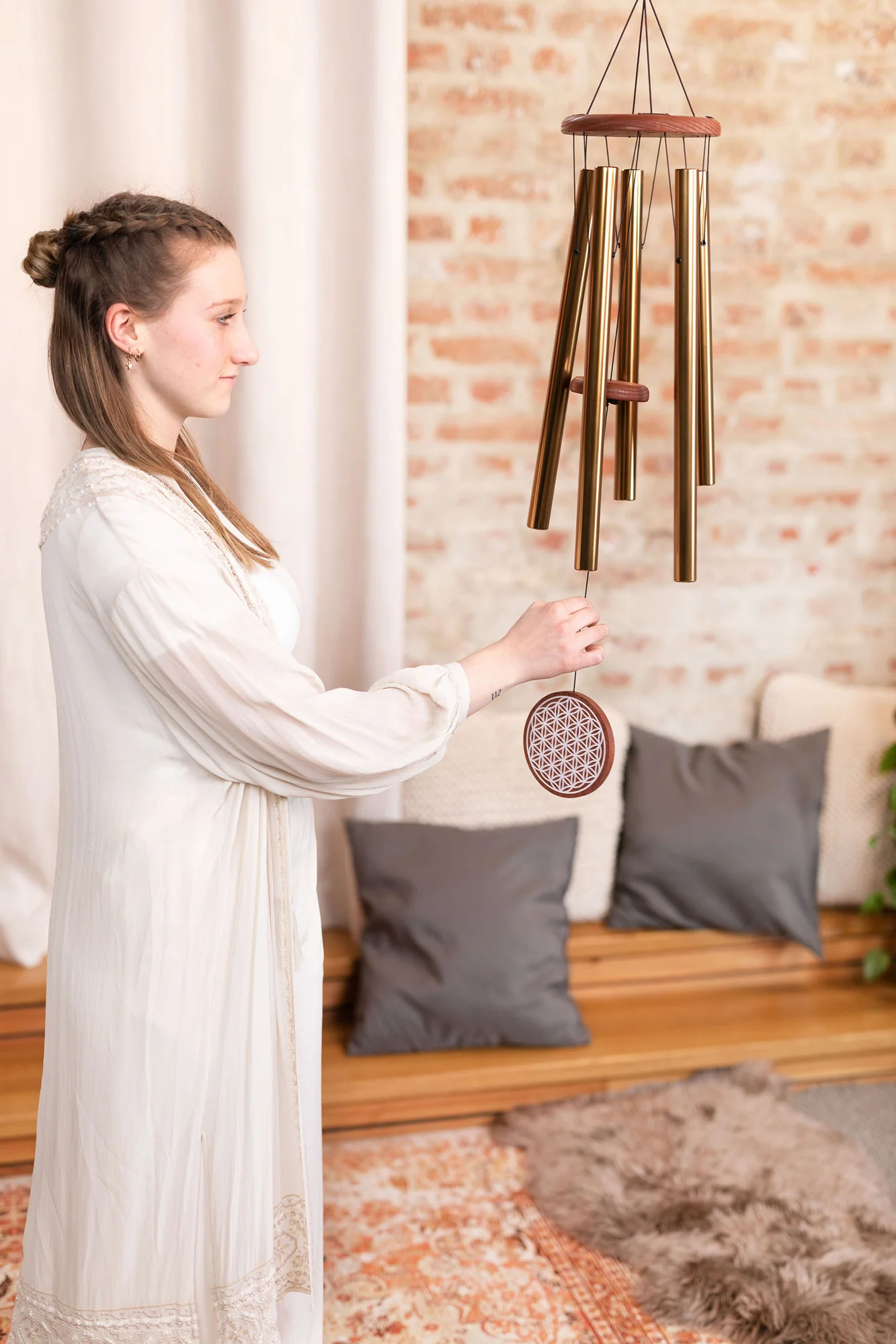 Sonic Energy Chimes Flower Of Life 36" - Image 3