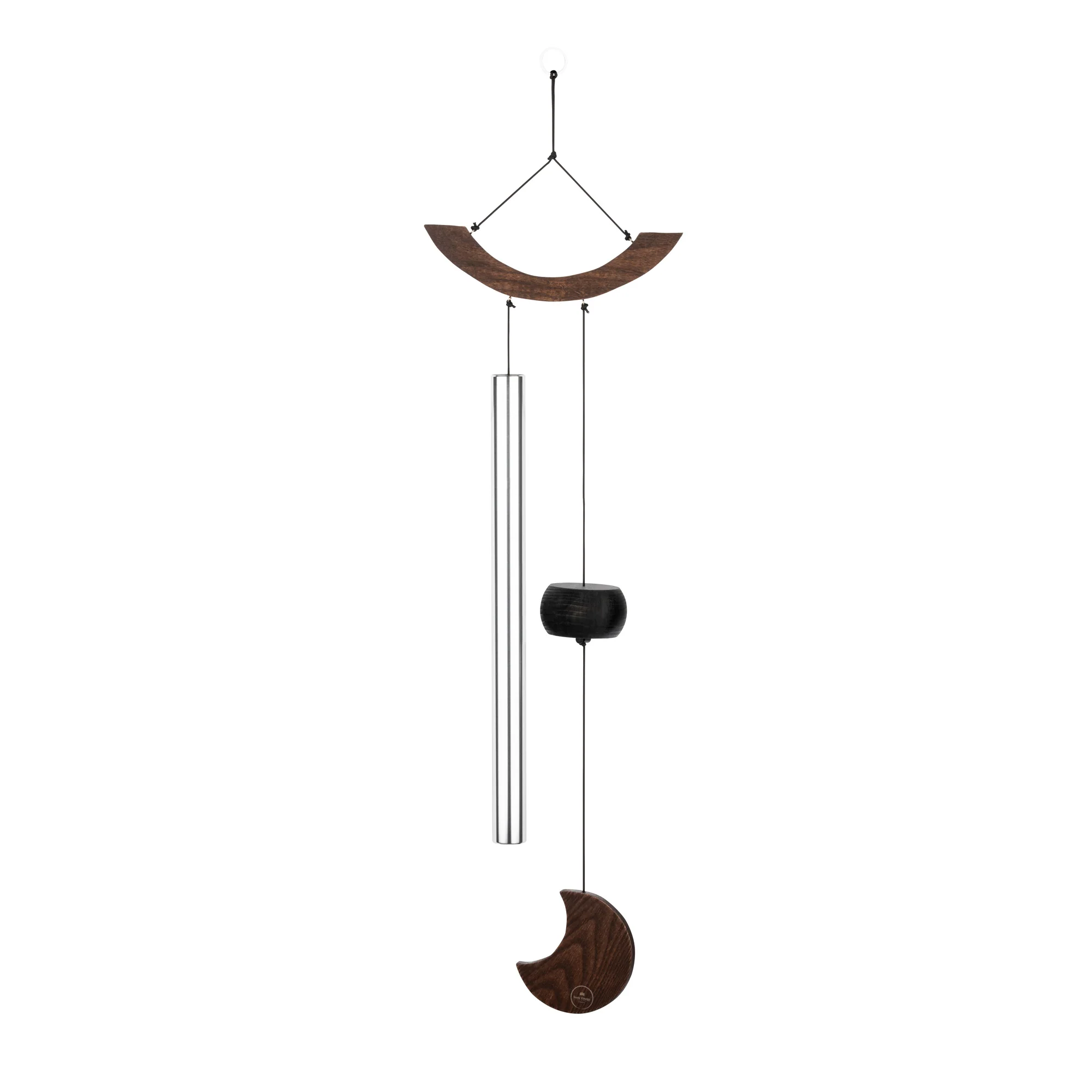 Sonic Energy Chimes Moon 35", Silver