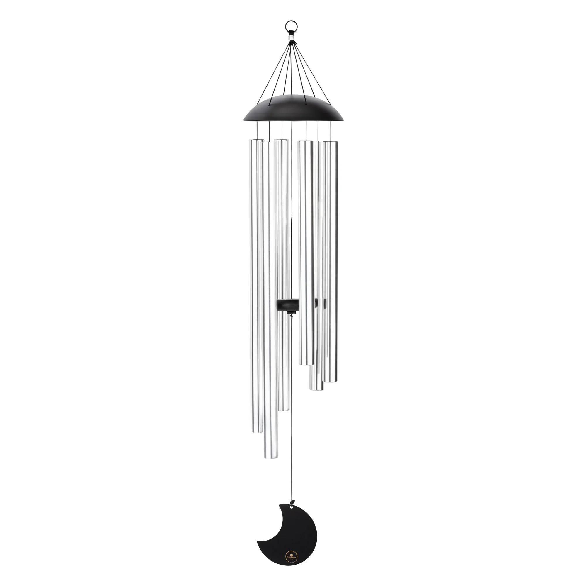 Sonic Energy Chimes Moon 44", Silver