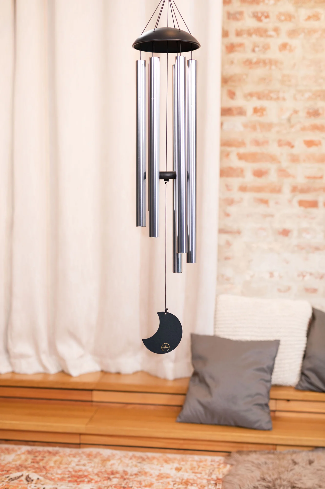 Sonic Energy Chimes Moon 44", Silver - Image 2
