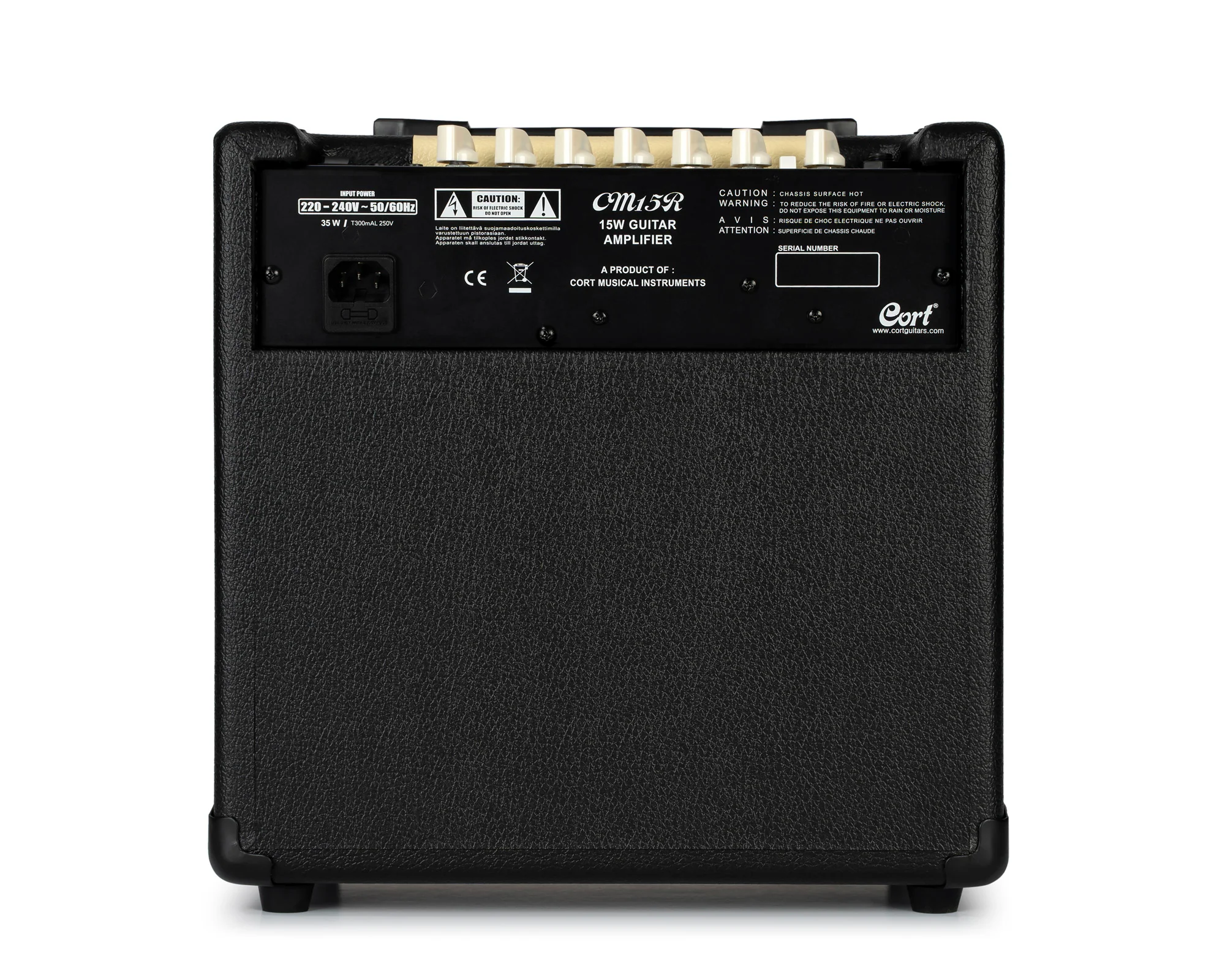 Cort CM15 Reverb Guitar Amp Black - Image 3