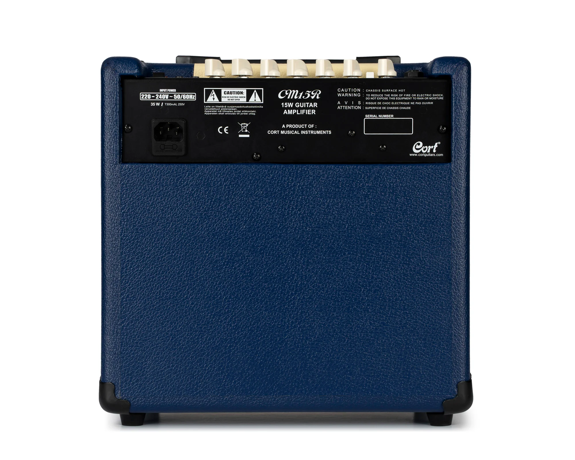 Cort CM15 Reverb Blue Guitar Amp - Image 3