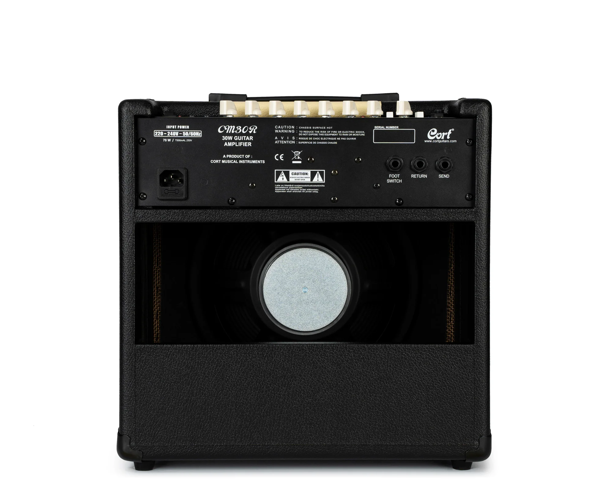 Cort CM30R Reverb Guitar Amplifier Black - Image 3