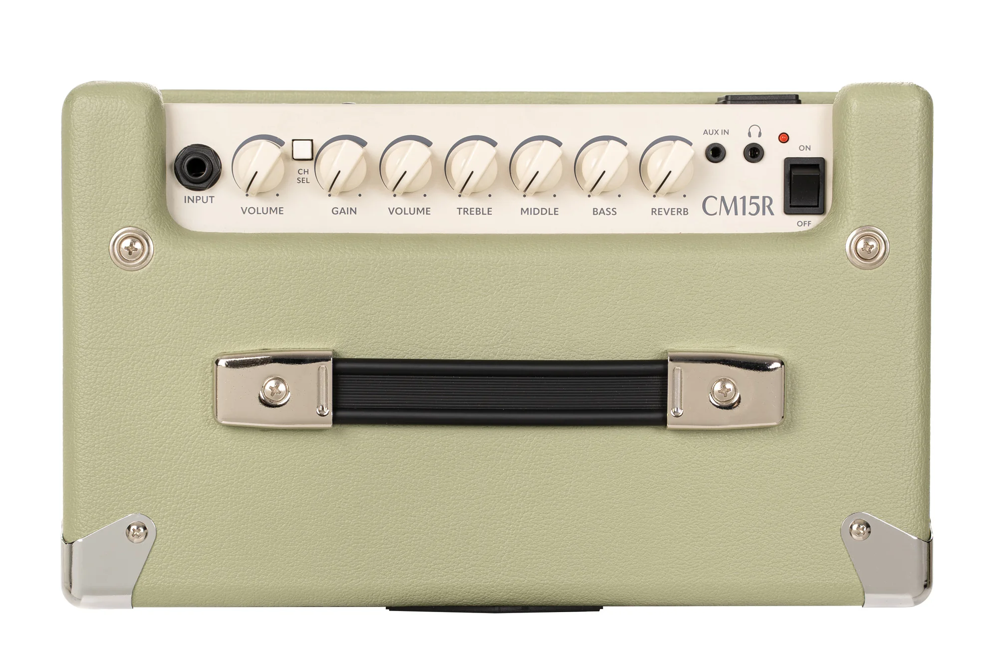 Cort CM15 Reverb Guitar Amp, Pale Green - Image 6