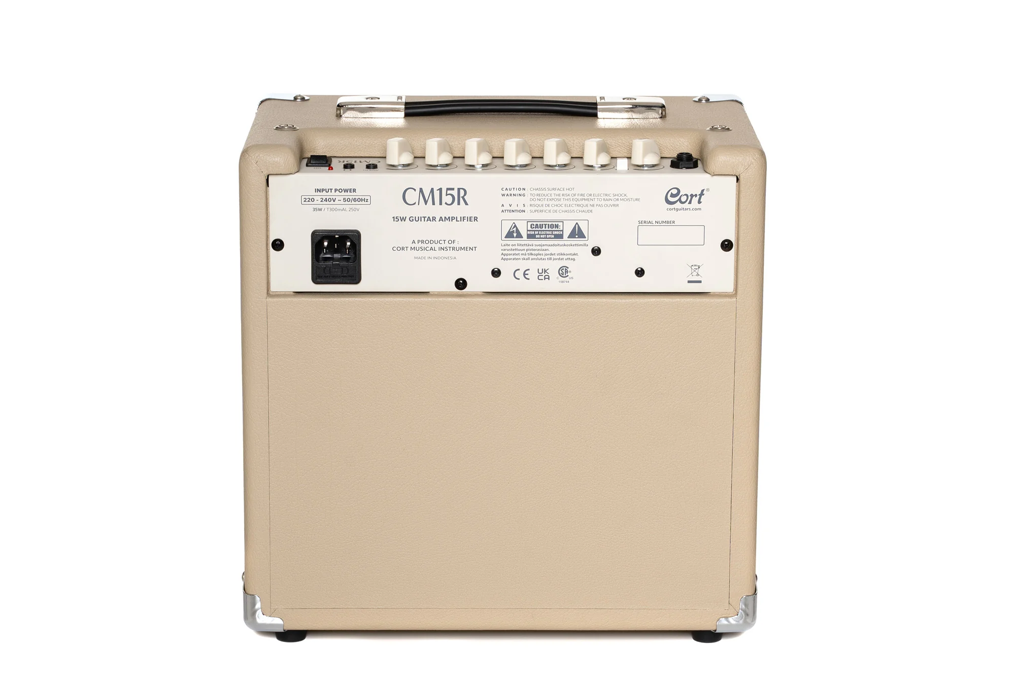 Cort Guitar Amp CM15 Reverb Beige - Image 4