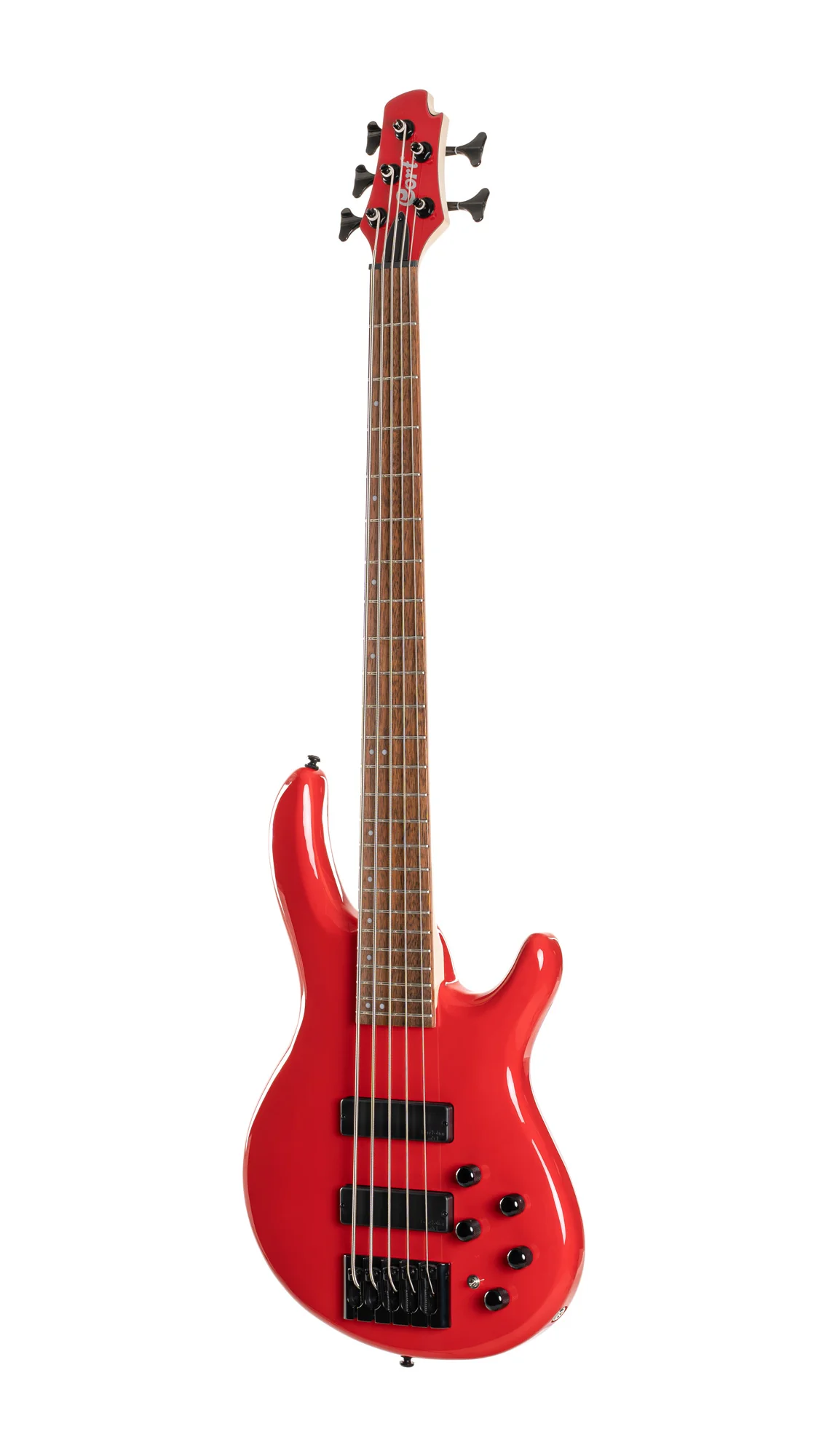 Cort C5 Deluxe Candy Red Bass Guitar - Image 3