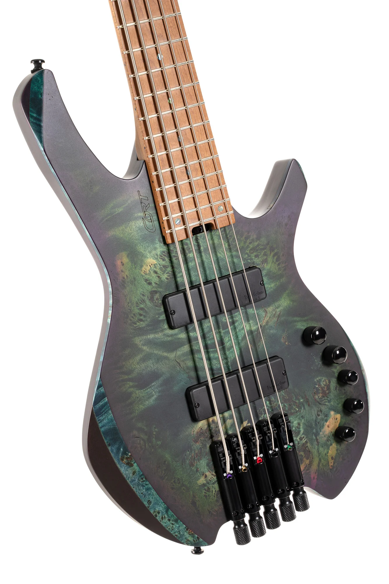 Cort Space 5 Star Dust Green Bass Guitar - Image 4