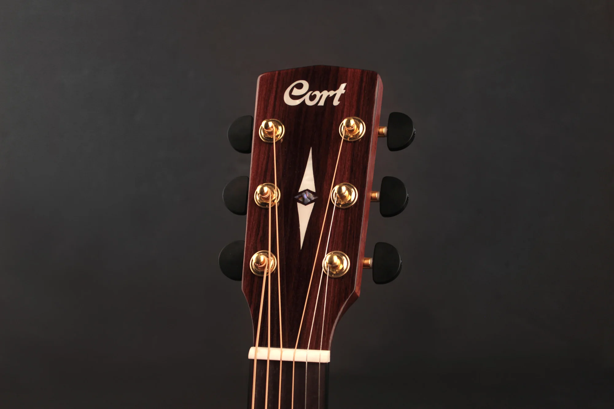 Cort GA-MYBEVELNAT folk guitar, myrtlewood, natural - Image 8
