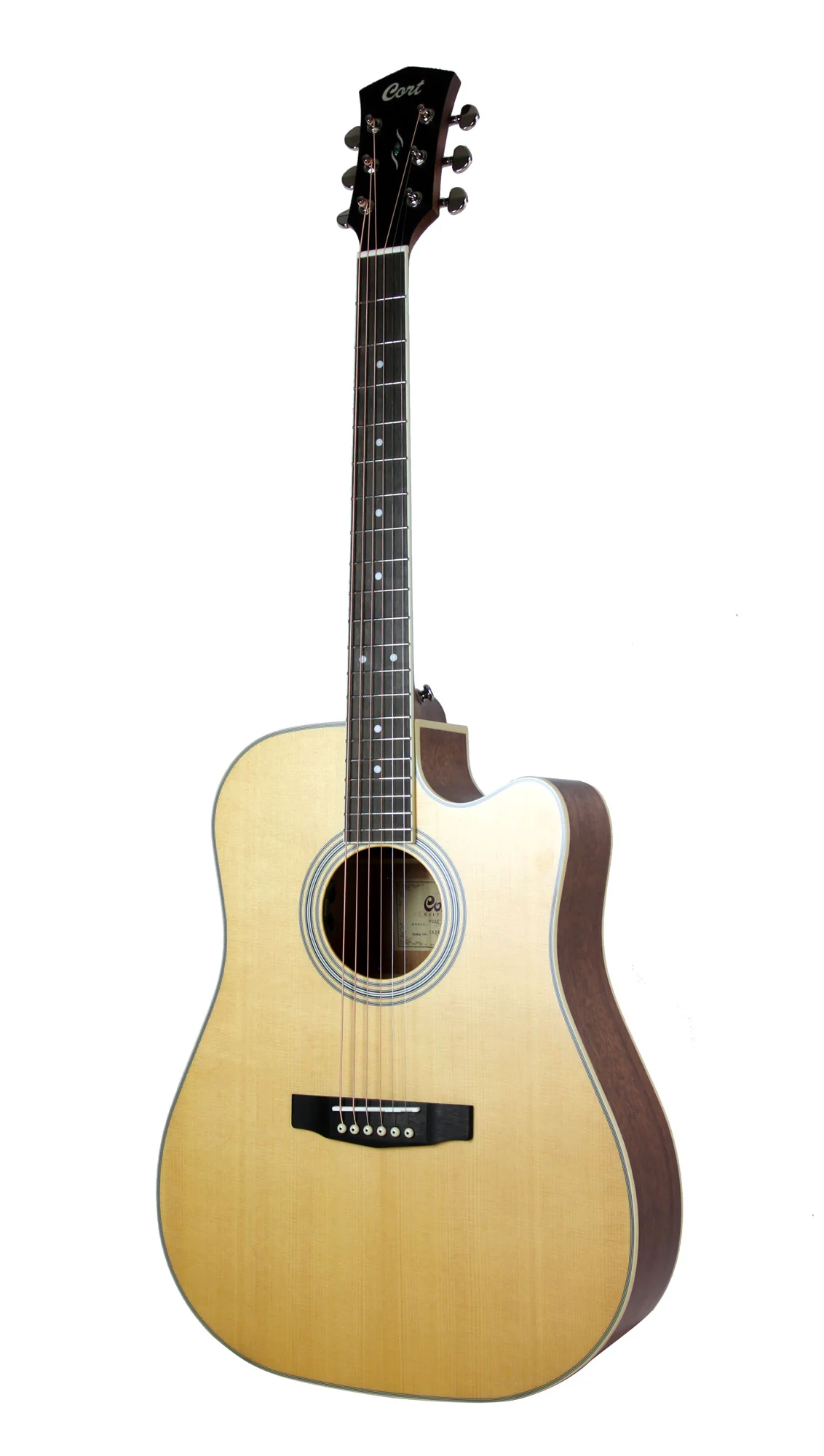 Cort Guitar PURE-DCFBNS Natural Satin - Image 3
