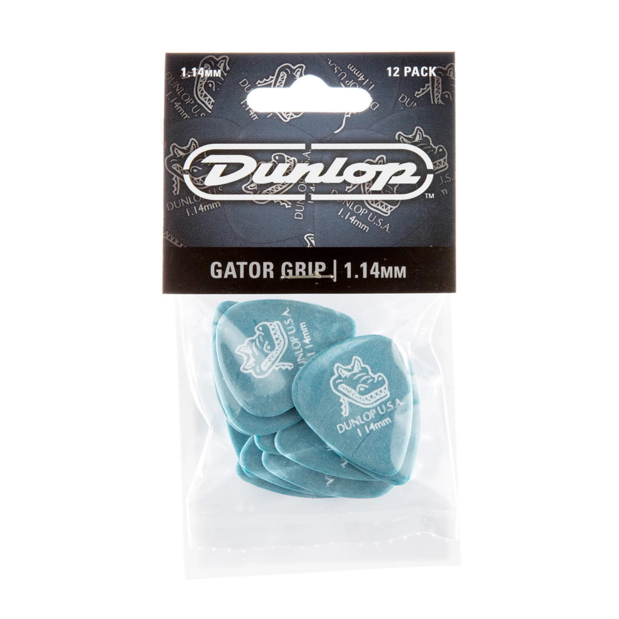 Dunlop 417P114 Bag of 12 Picks Gator Grip 114