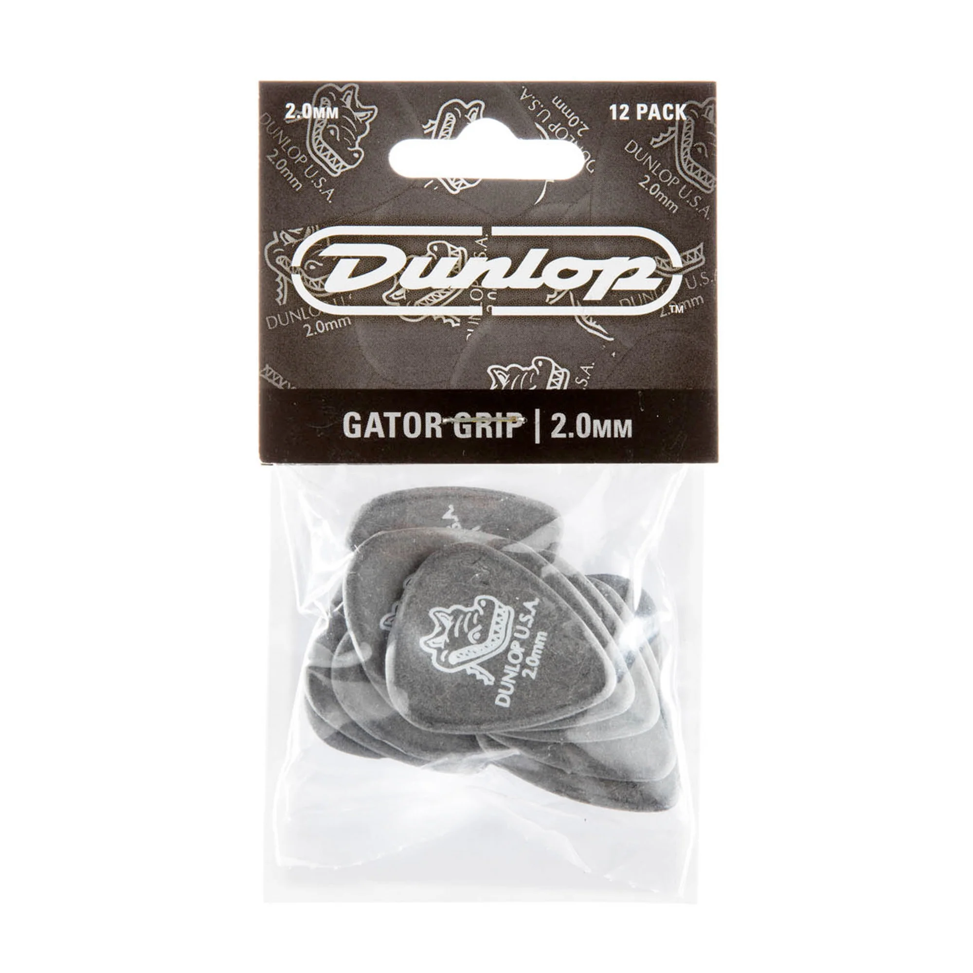 Dunlop 417P200 Bag of 12 Gator Grip 200 Picks