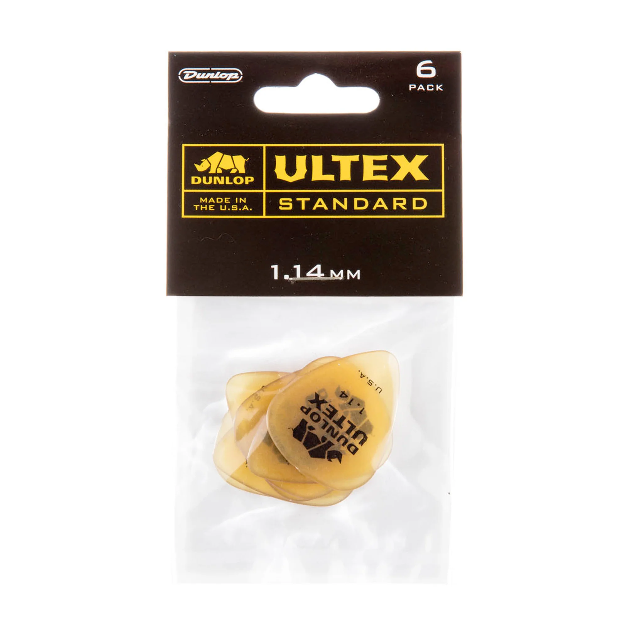 Dunlop 421P114 Bag of 6 Picks Ultex Std 114