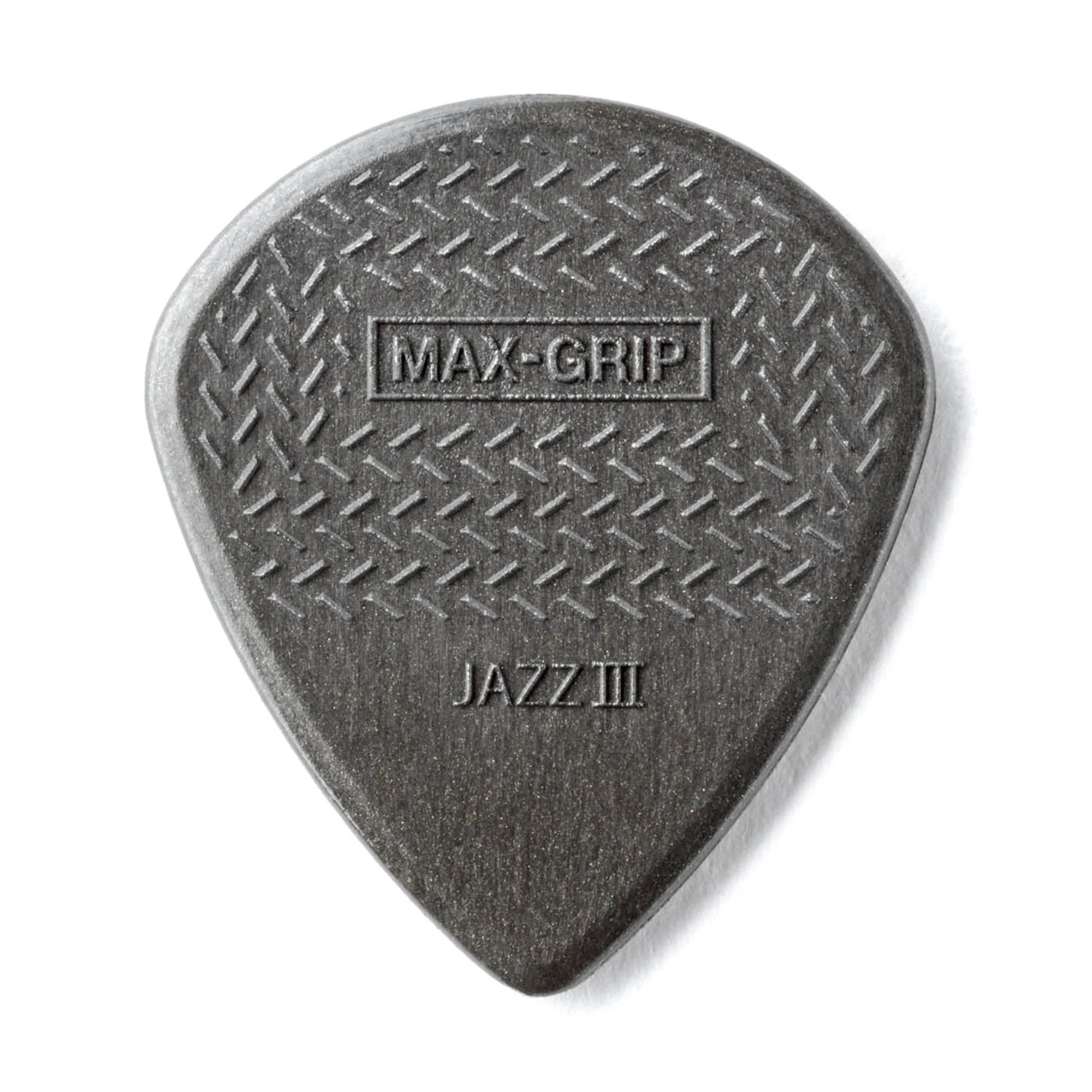 Dunlop 471P3C 6 Picks Jazz III Max Grip Gray