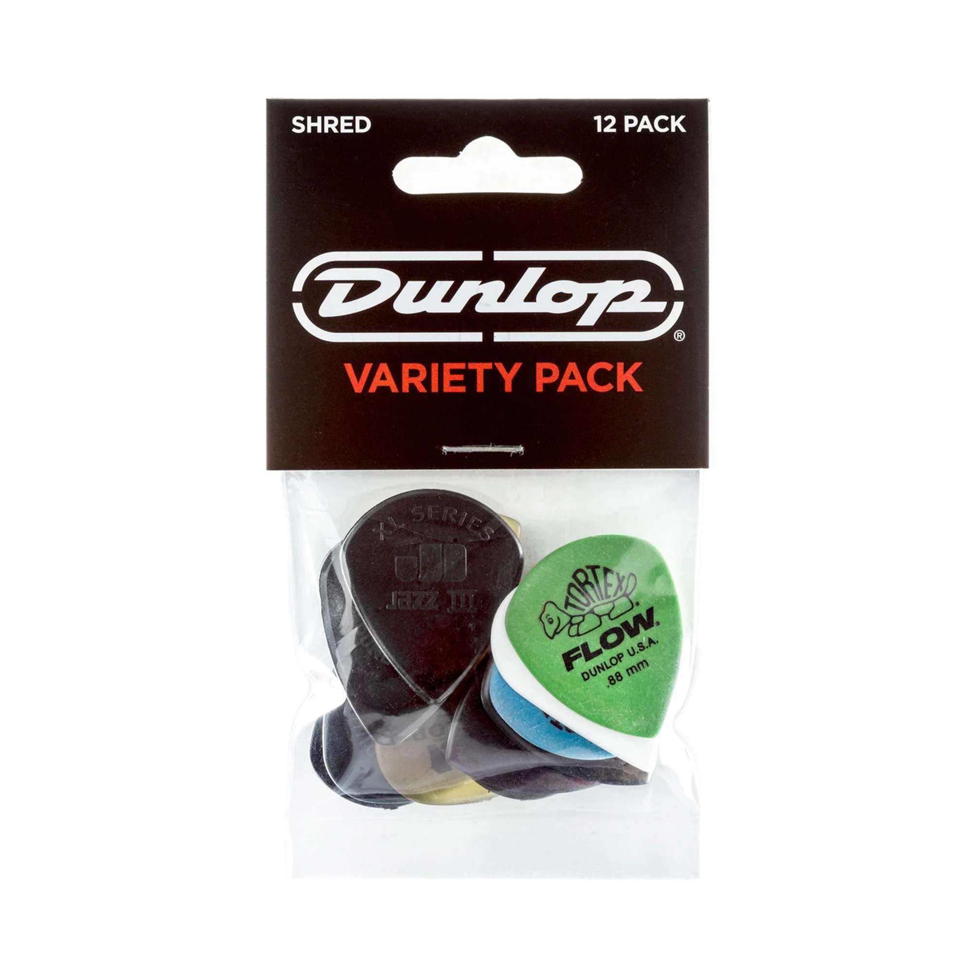 Dunlop PVP118 Sachet Variety Pack 12 Picks Shred