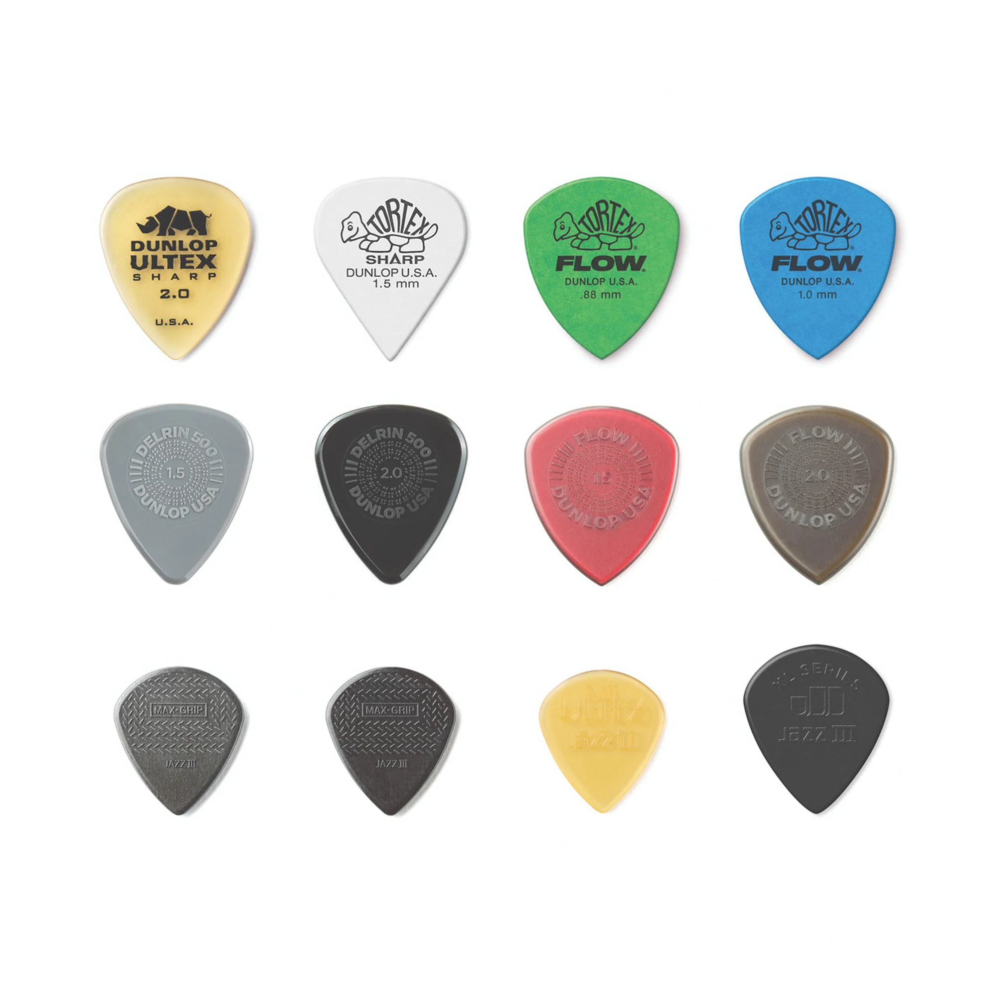 Dunlop PVP118 Sachet Variety Pack 12 Picks Shred - Image 2