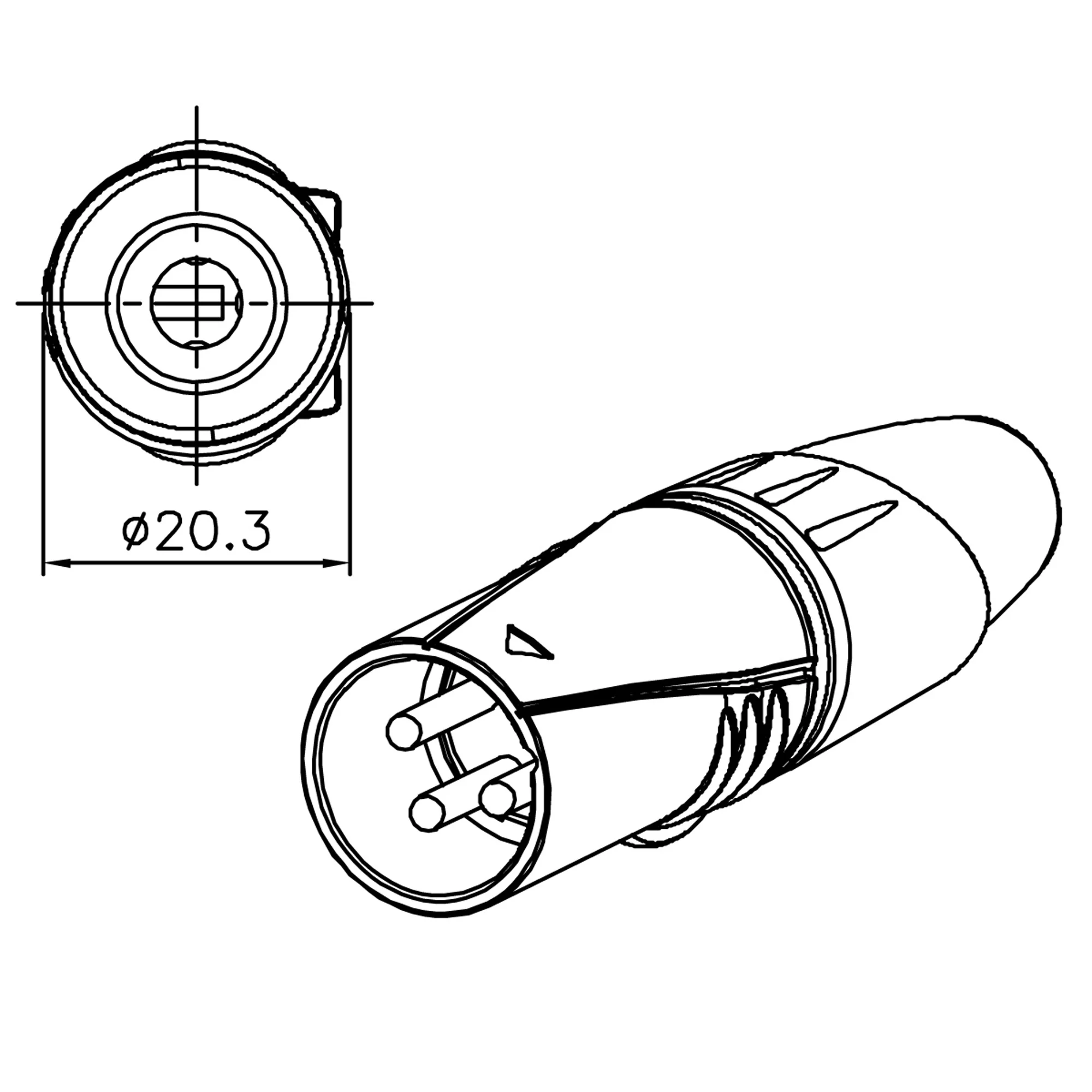 Enova XL23MB XLR Connector - Image 2