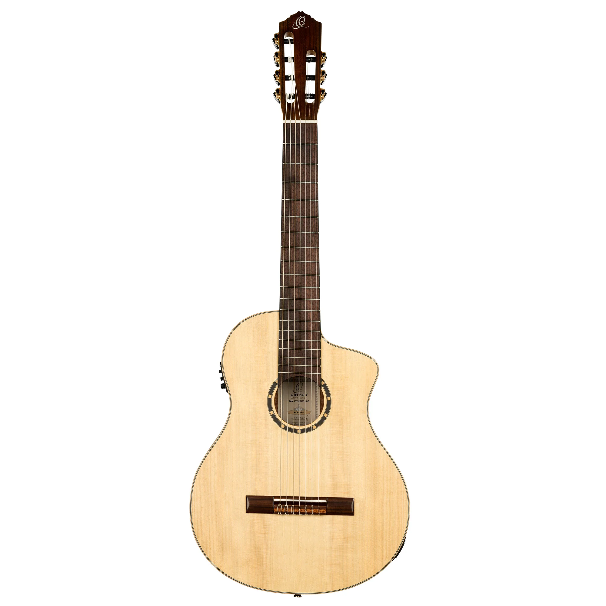Ortega 7-String Classical Guitar RCE133-7 Natural