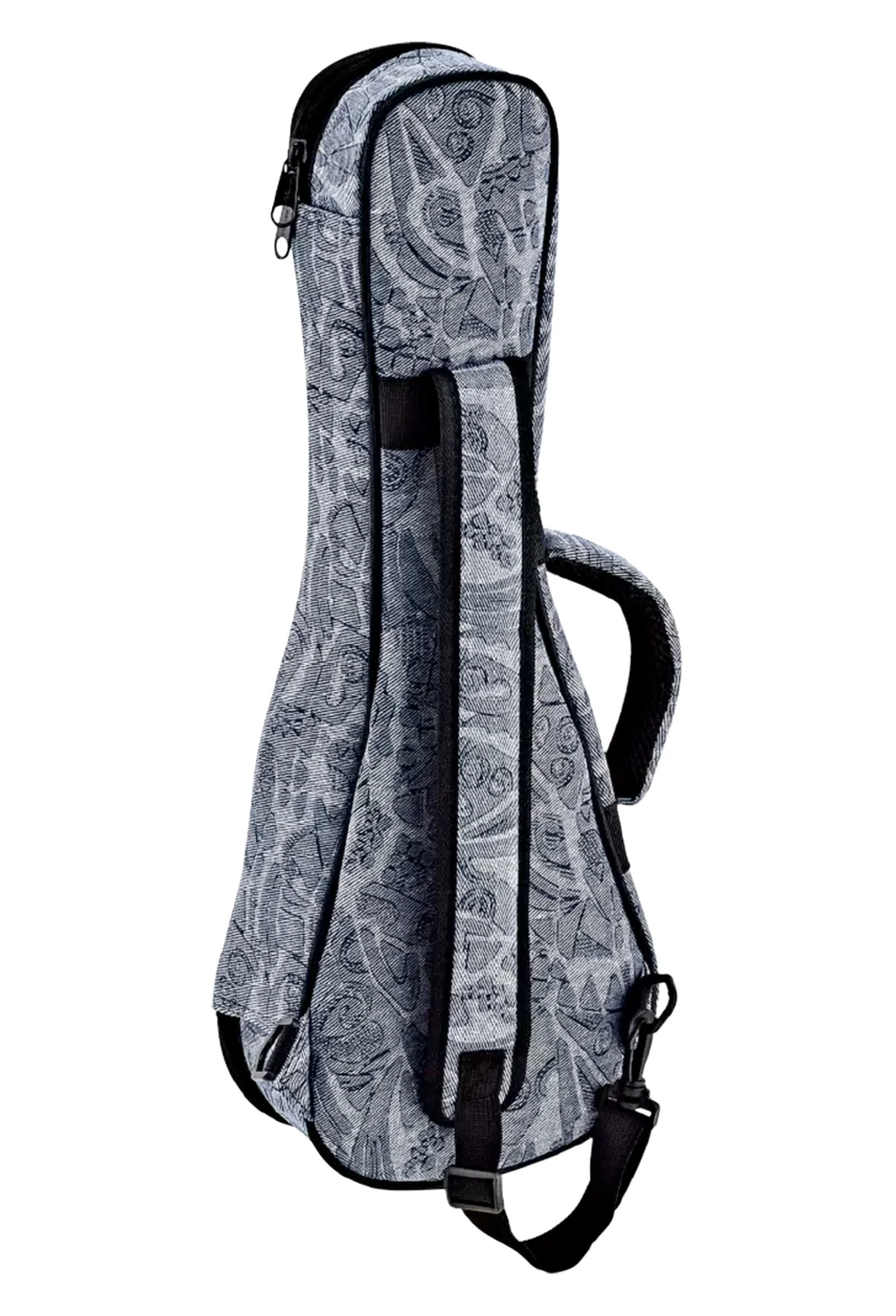 Ortega Soprano Ukulele Case, Blue Denim - Image 2