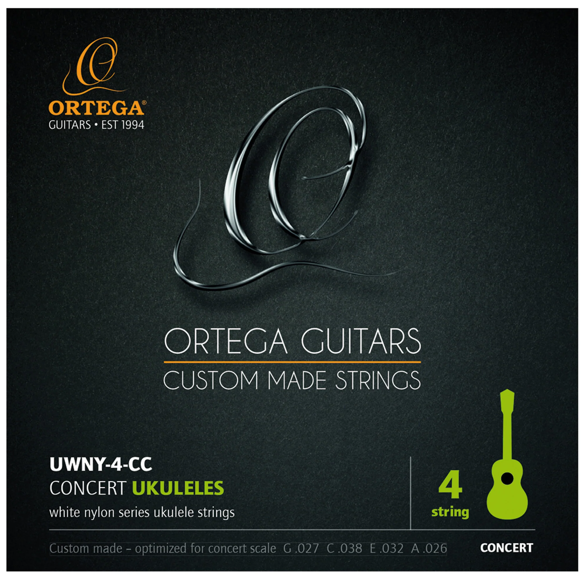 Ortega Concert Ukulele String Set UWNY-4-CC
