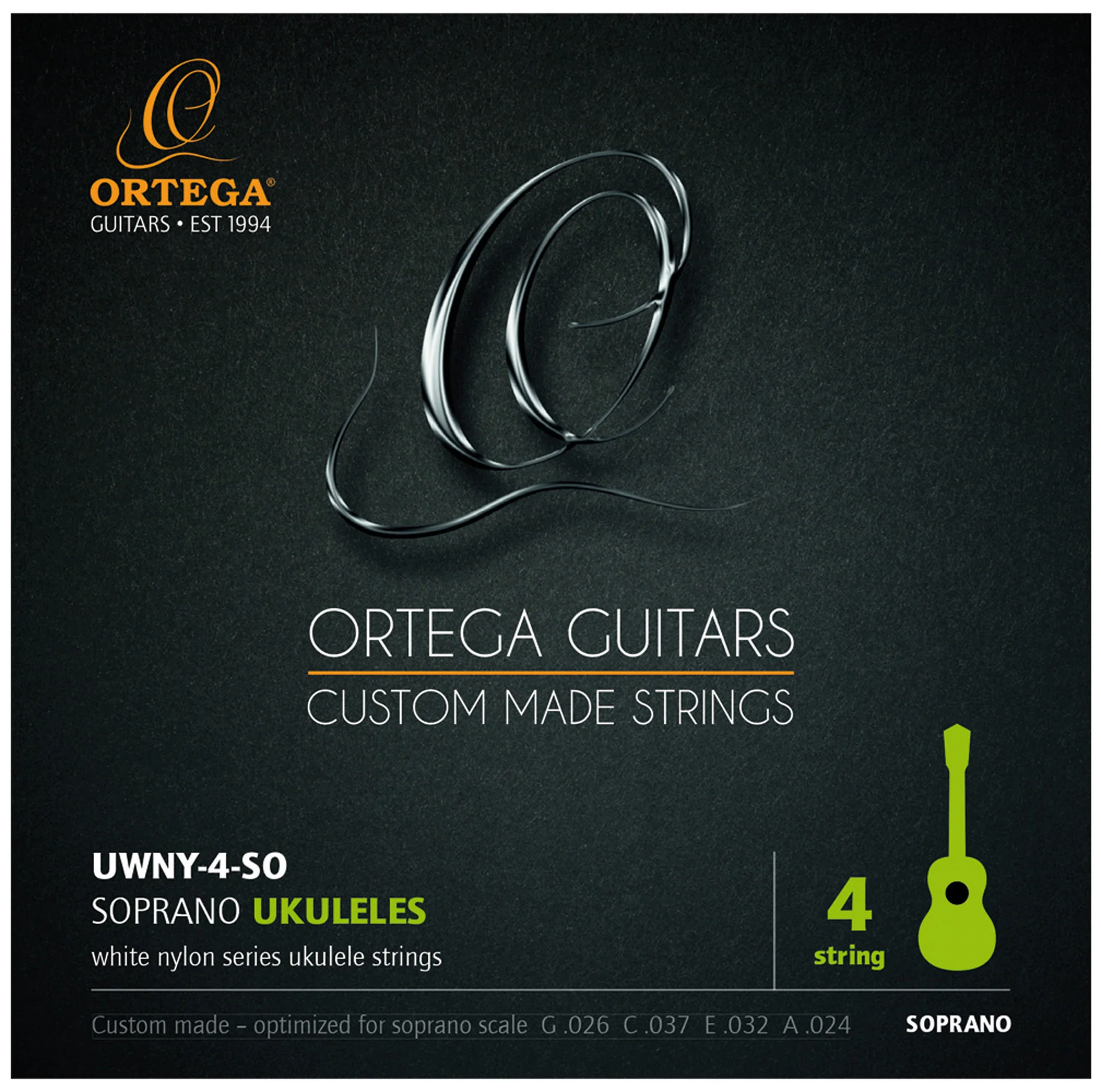 Ortega UWNY-4 Soprano Ukulele String Set