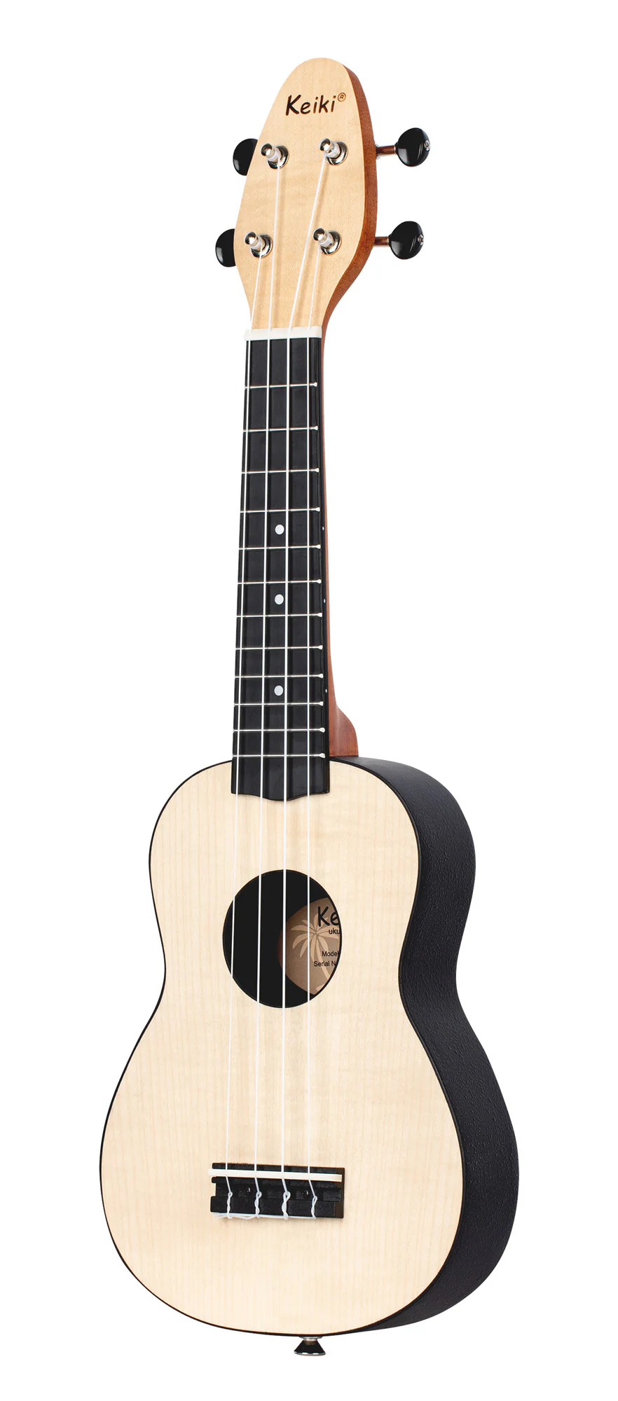 Keiki Soprano Maple Ukulele Left-Handed - Image 3