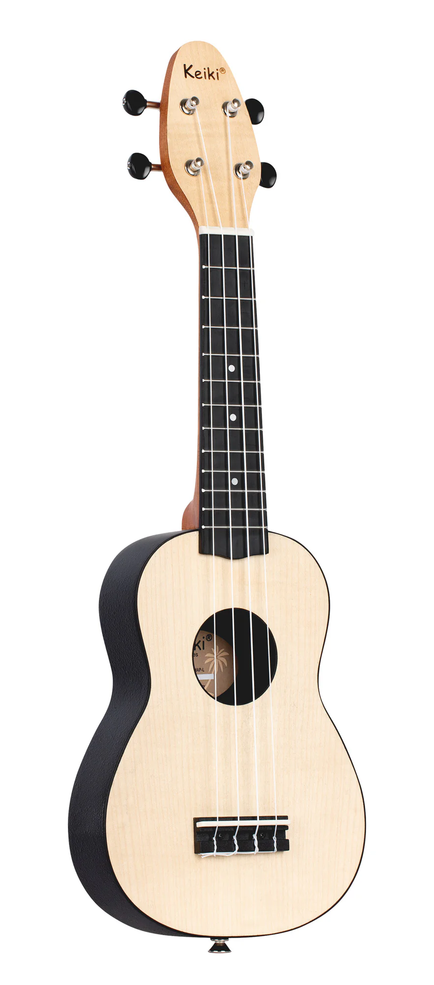 Keiki Soprano Maple Ukulele Left-Handed - Image 4