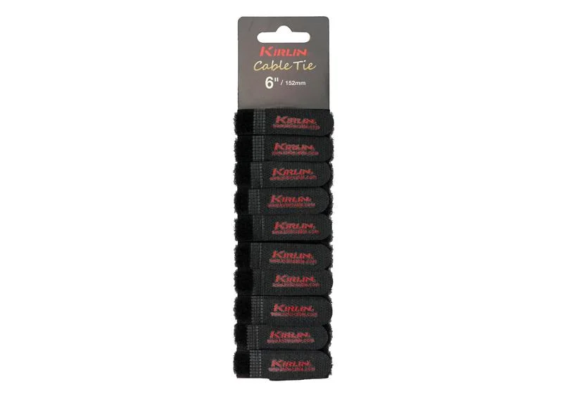 Kirlin CT3-203BK Cable 10 Velcro Cable Holders