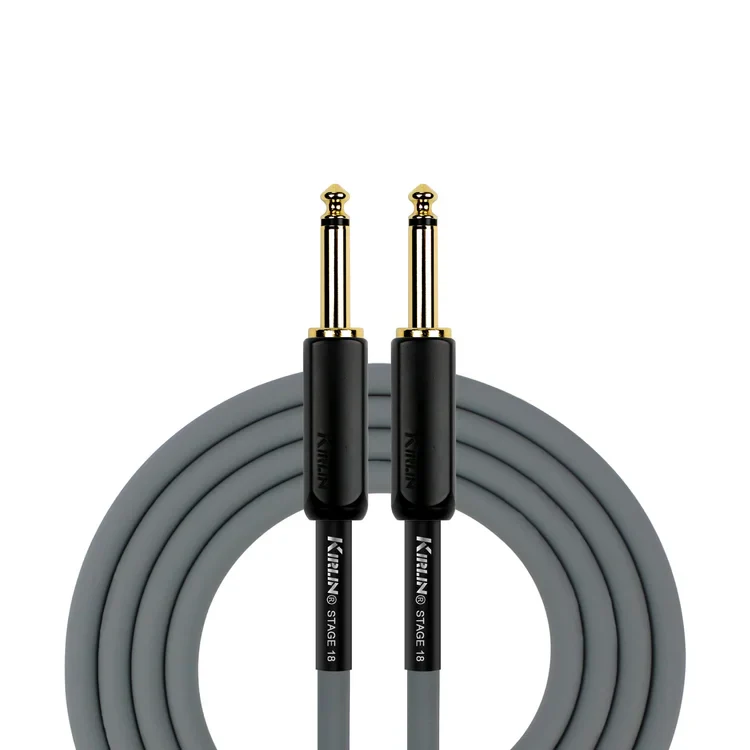 Kirlin IP181-6GA Guitar Cable 6M Jack Jack Gray