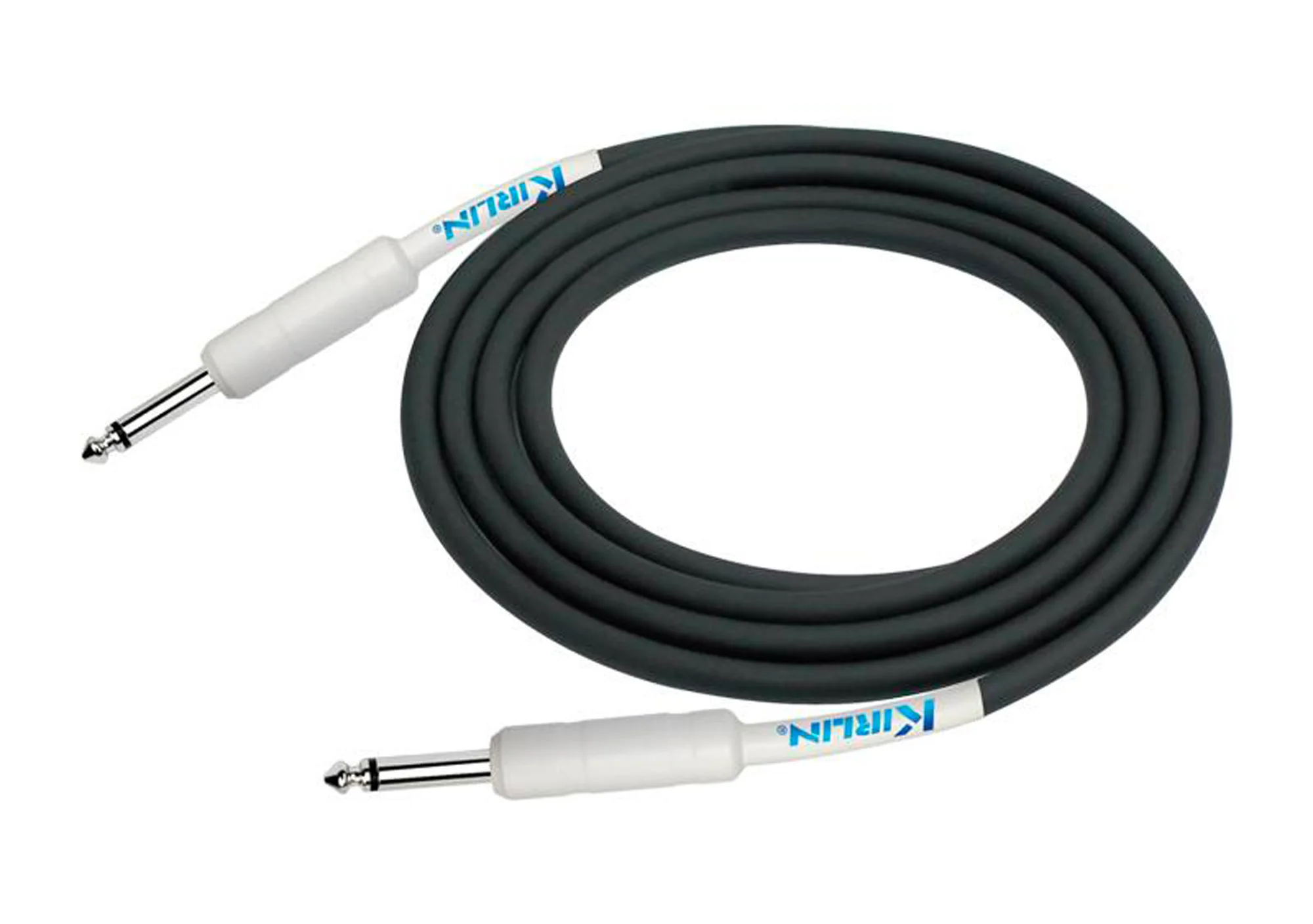 Kirlin IPCH241HWH6BK 6M Guitar Cable, White Jack to Jack - Image 2