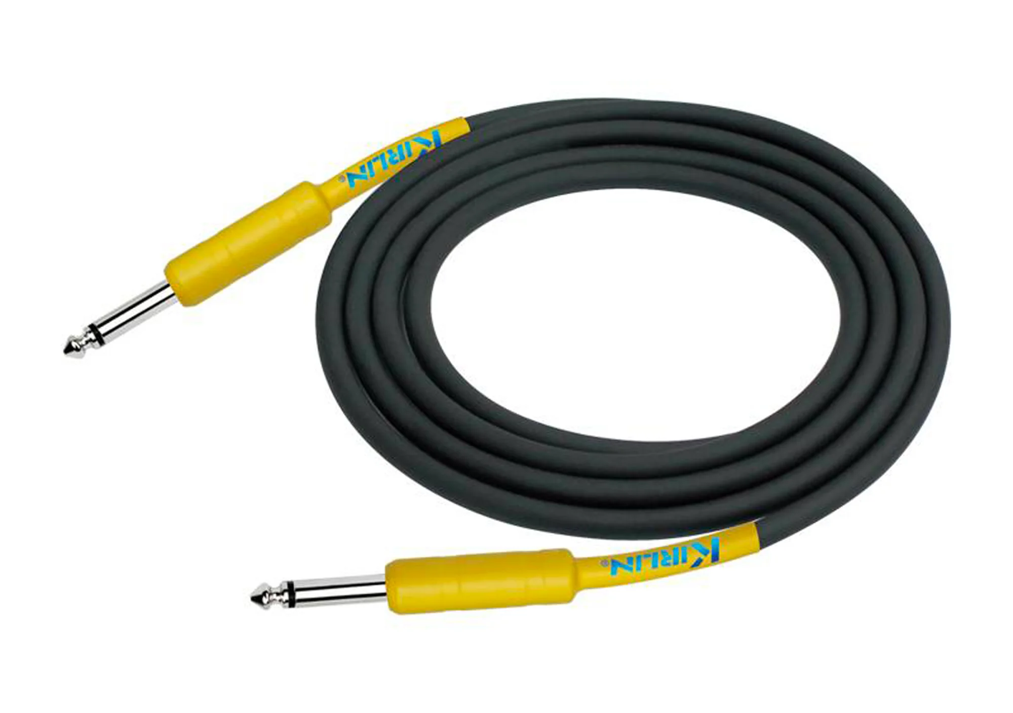 Kirlin IPCH241HYE3BK 3M Guitar Cable, Yellow Jack - Image 2