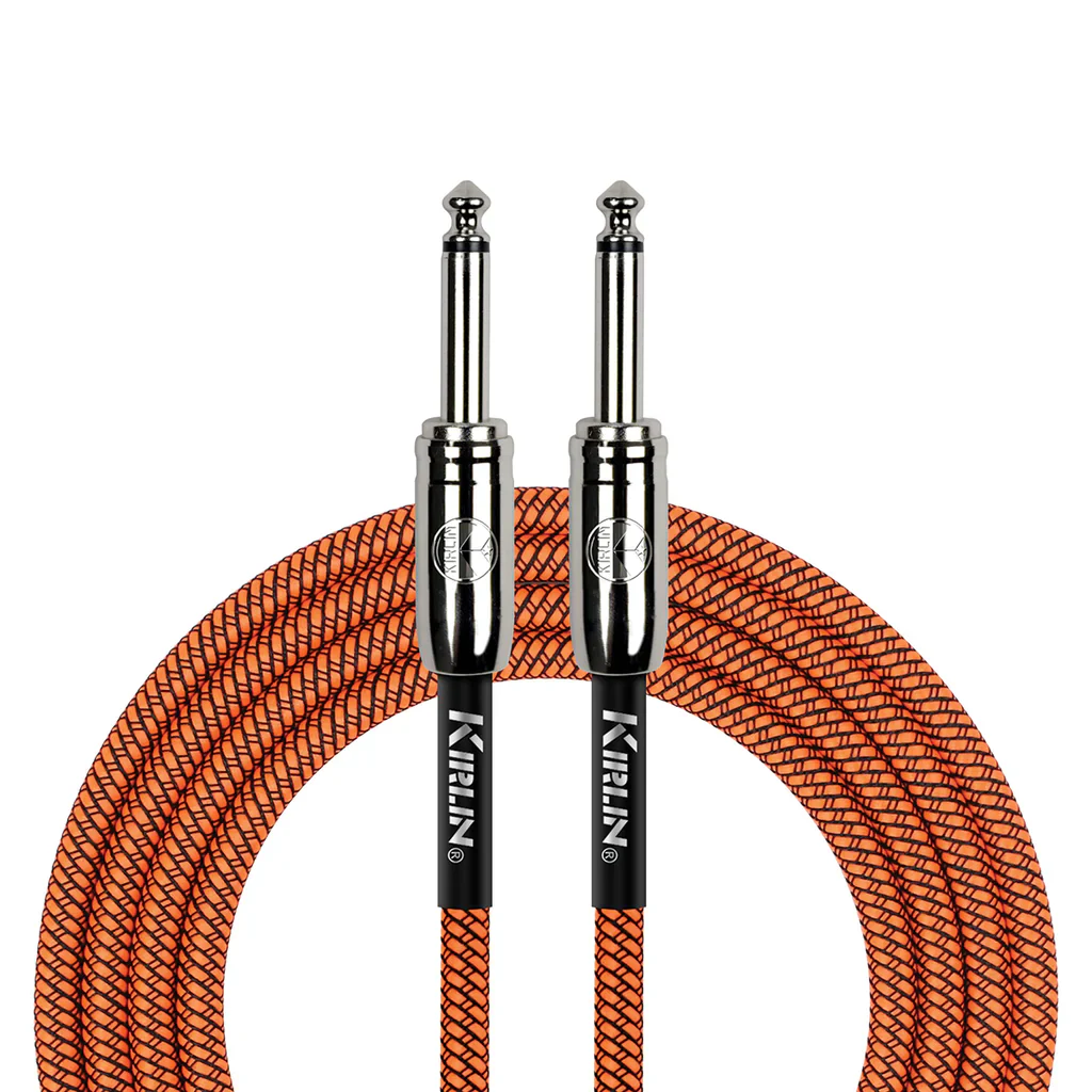 Kirlin IW201-10OR Mono Jack-Jack Guitar Cable 10 M