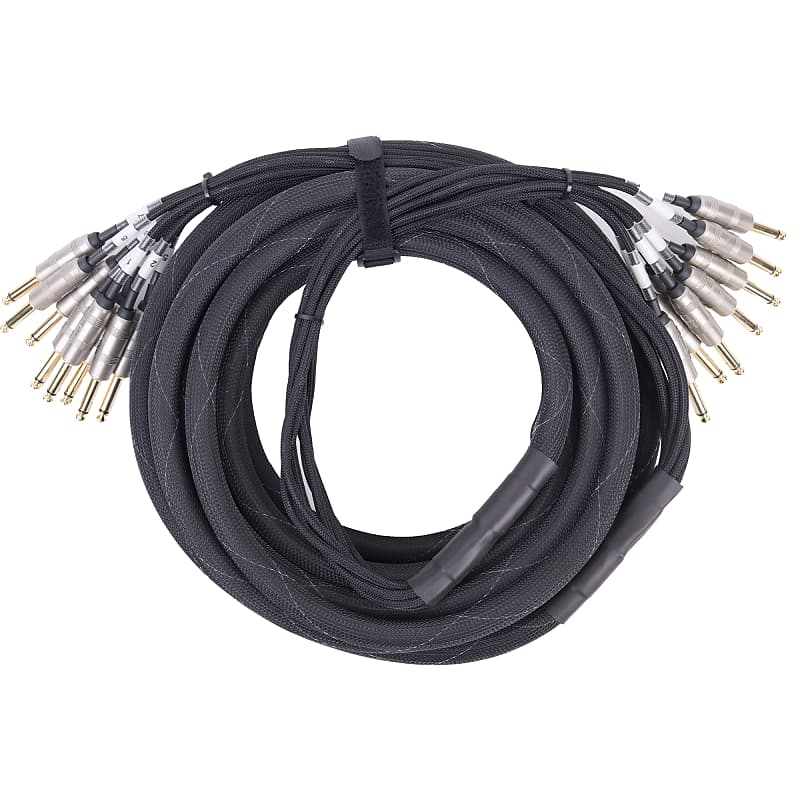 Kirlin MTN801-10BK Multipair Cable 8 Jack Mono 10M