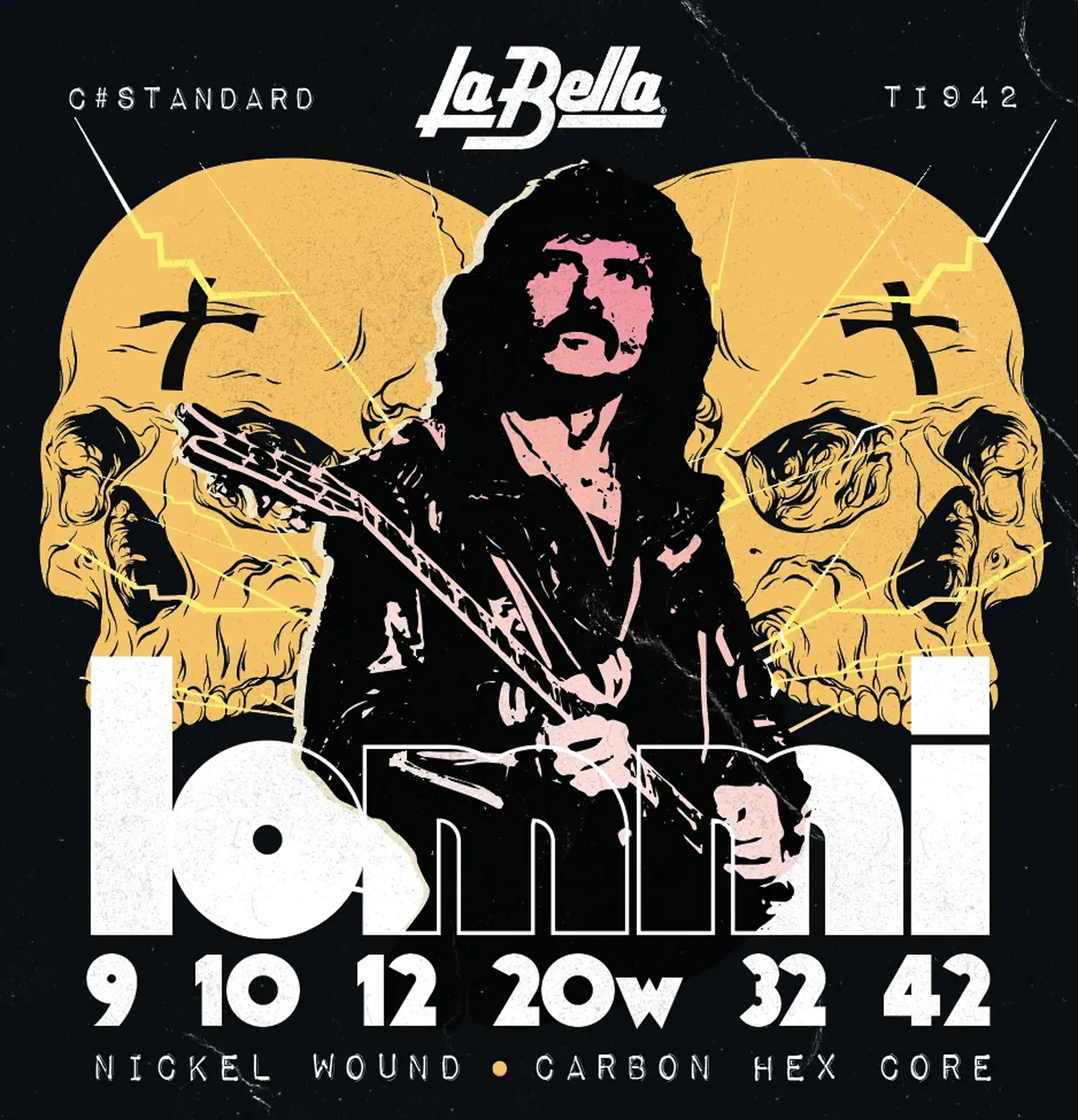 La Bella TI942 Tony Iommi Electric String Set