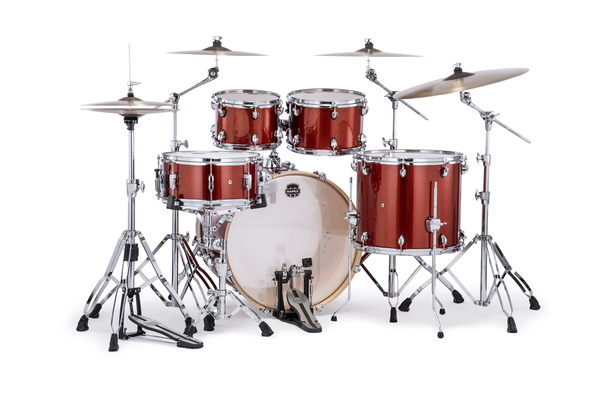 Mapex MA504SFOR Mars Birch 5 Drums Orange Sparkle - Image 3