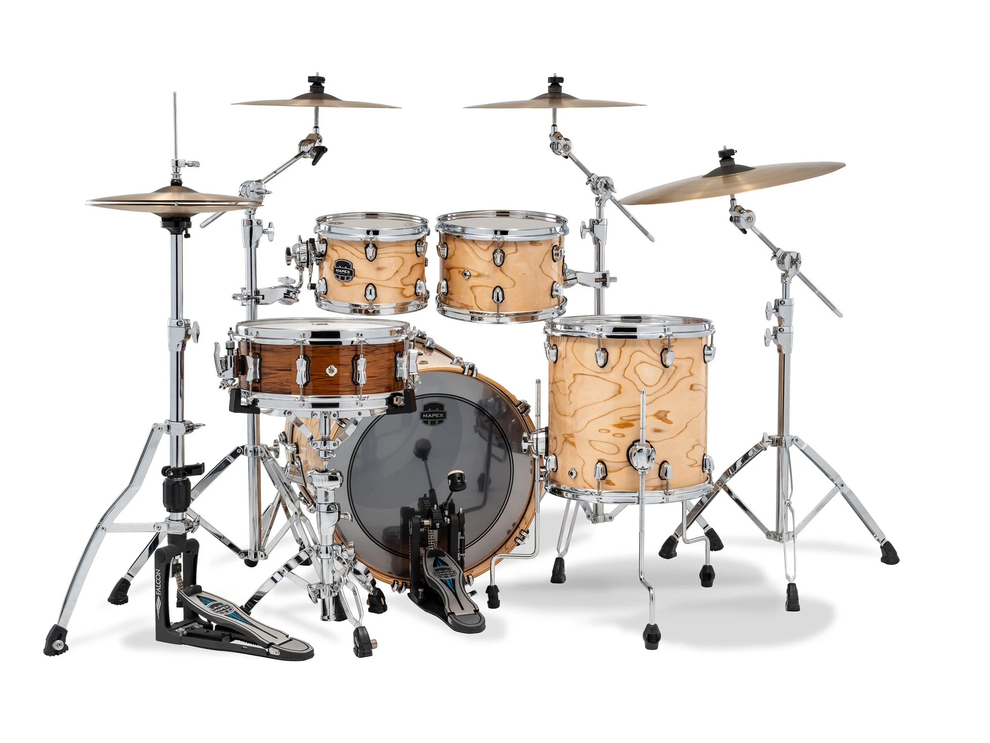 Mapex SR504XZXN Saturn 4 Barrels Natural Maple Burl - Image 3