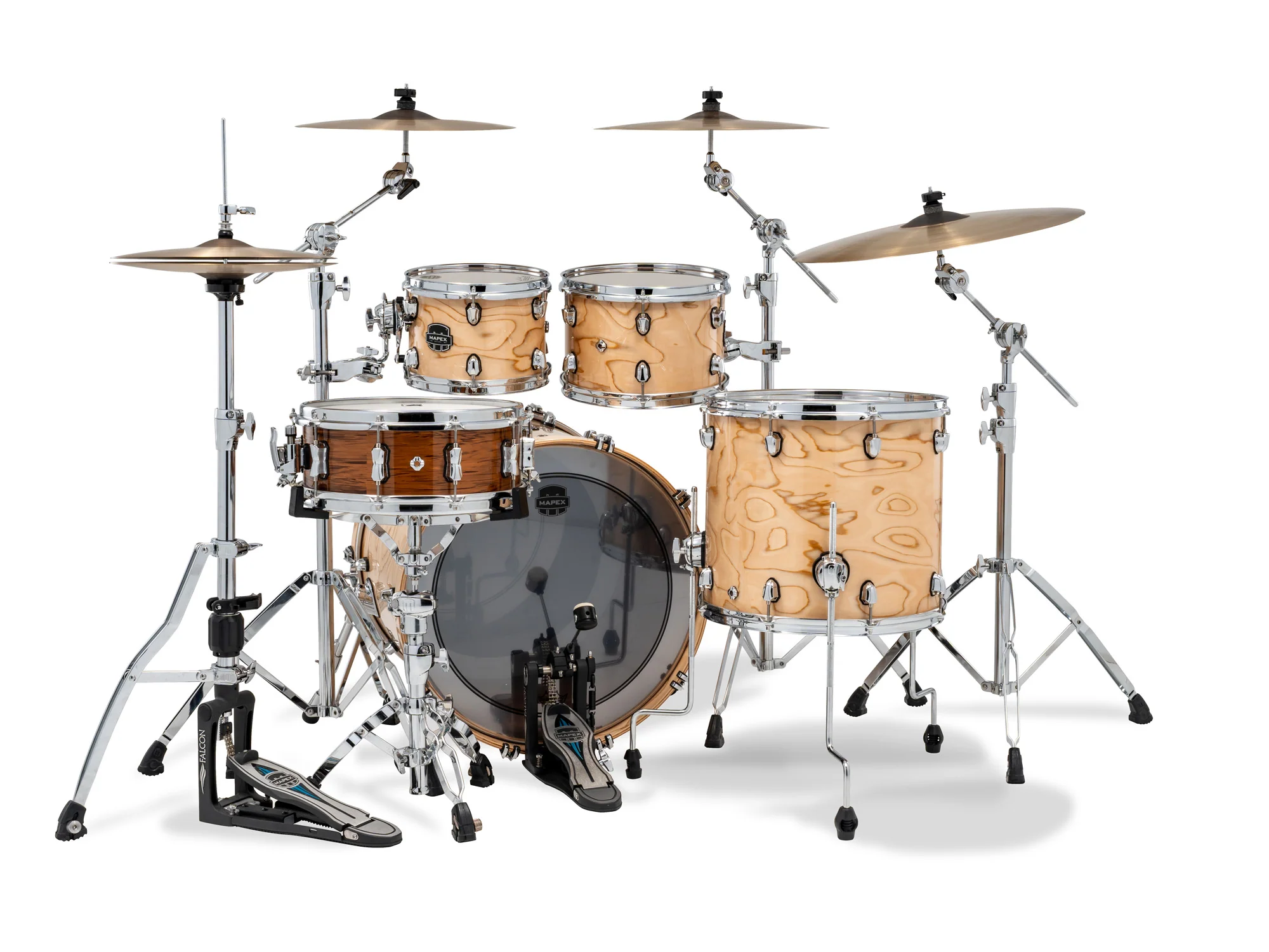 Mapex SR529XUZXN Saturn 4 Barrels Natural Maple Burl - Image 3