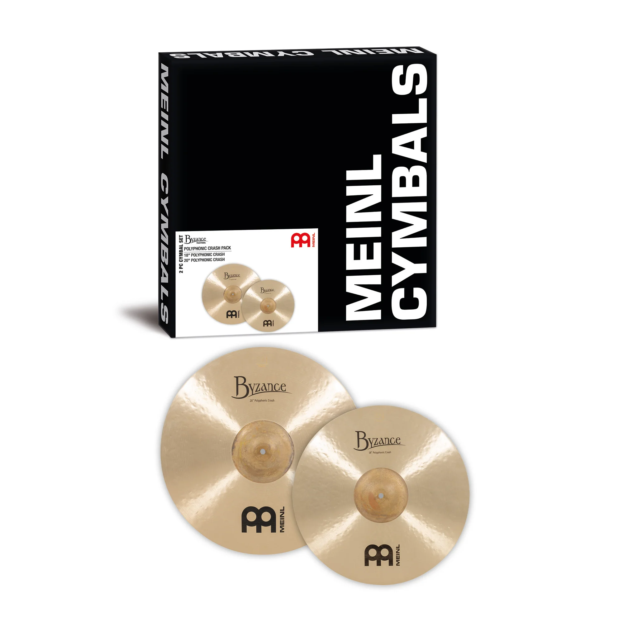 Meinl BMAT3 Pack of 2 Byzance Poly Crash Cymbals - Image 2