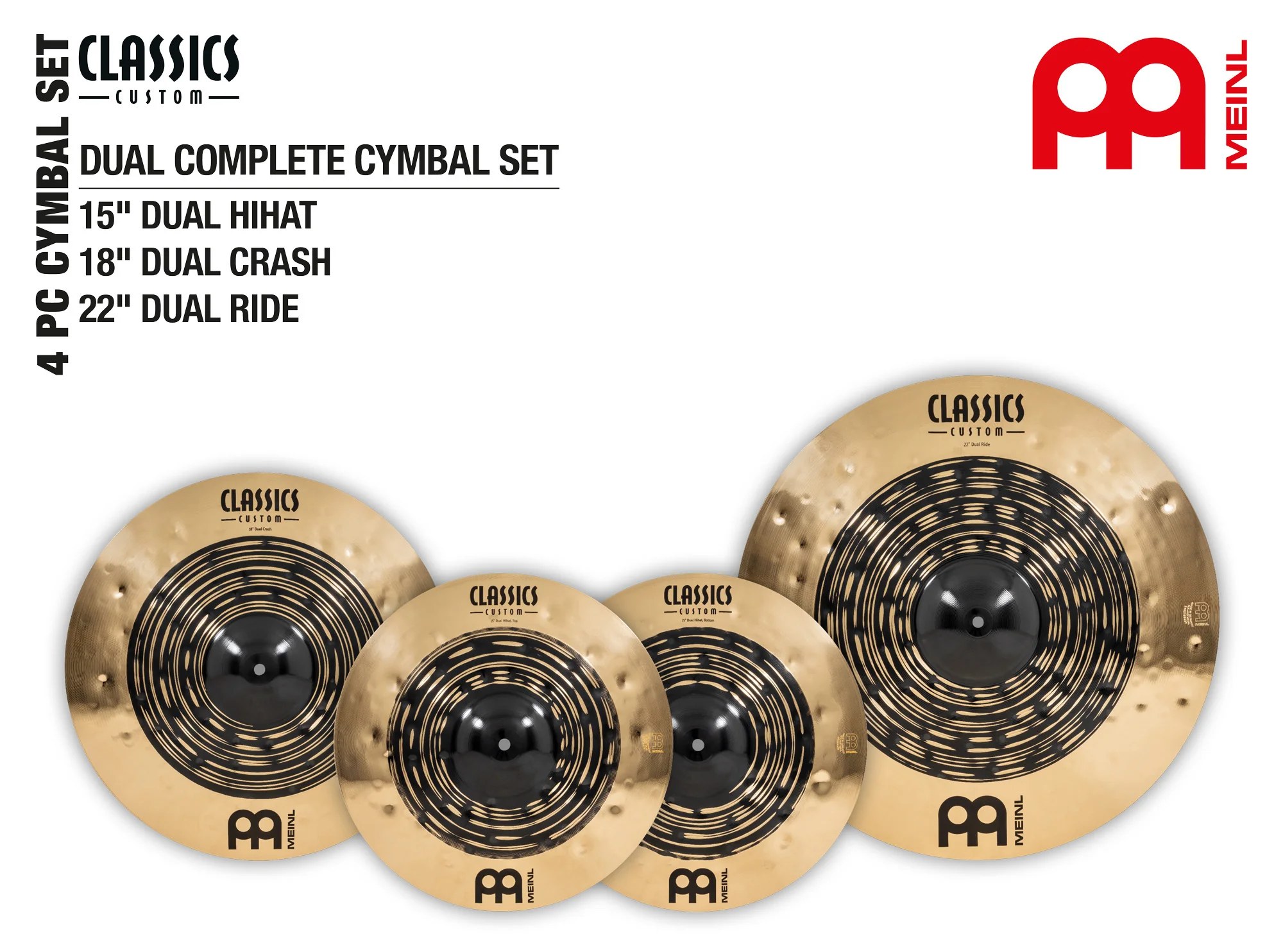 Meinl C.Custom Dual CCDU-CS1 Cymbal Set - Image 4