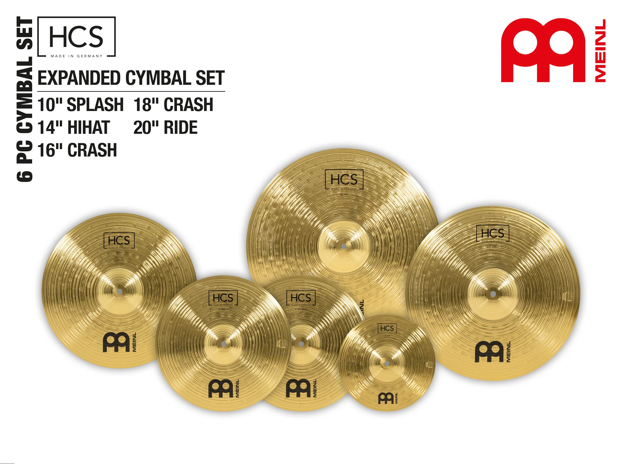 Meinl HCS-CS2 Extended Series Cymbal Set - Image 5
